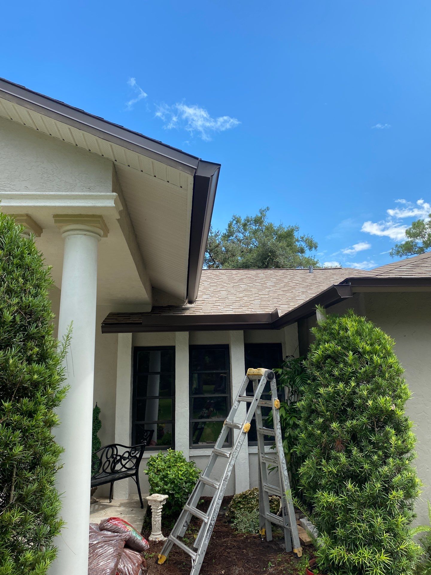 Black K-Style Gutters in Alva FL by Gutter Professors