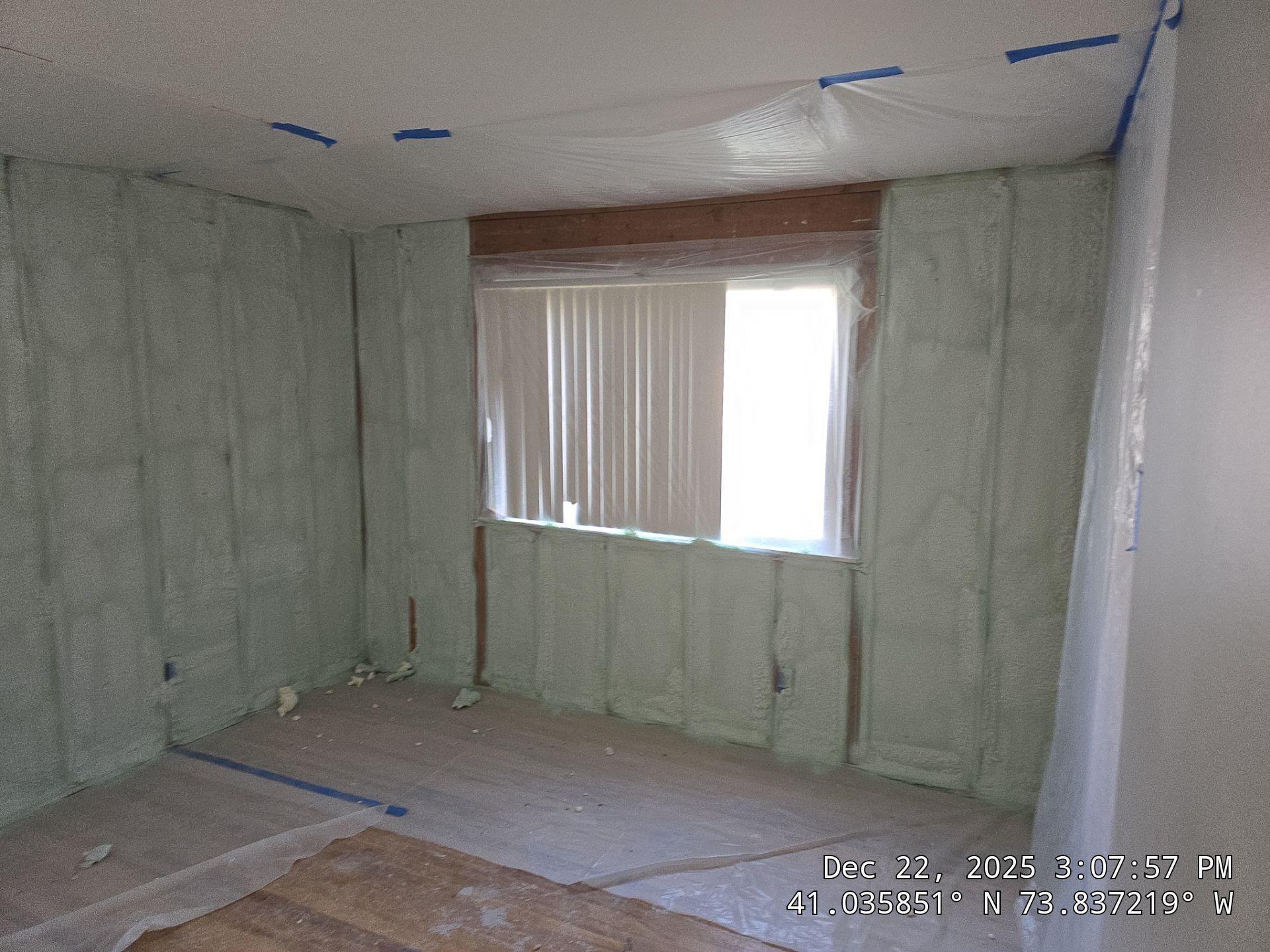 Exterior Walls Using Closed-Cell Spray Foam by NYS Foam & Energy