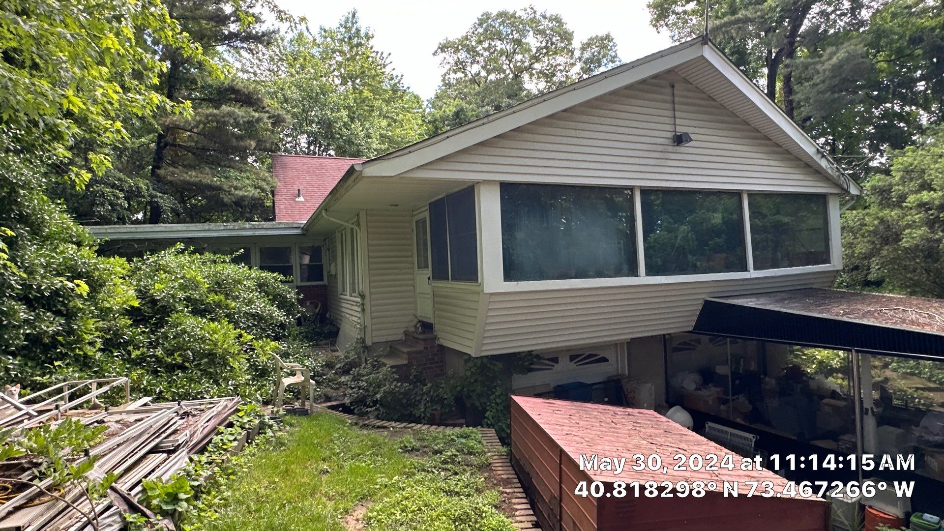 Very overdue gutter cleaning and screening by Above All Gutters 