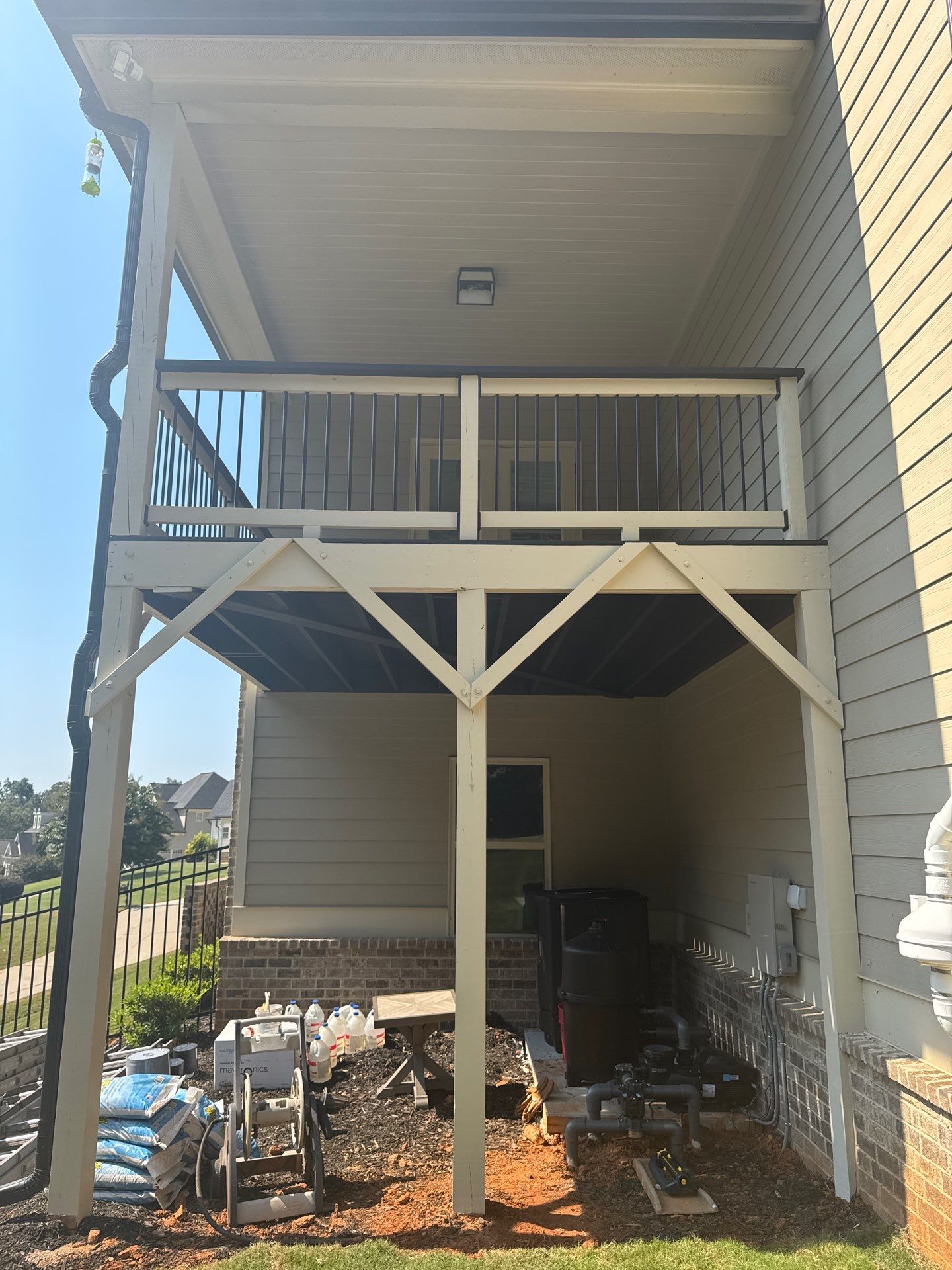Exterior Painting and Multi-Level Deck Refinishing in Jefferson by Swift Home Renovations