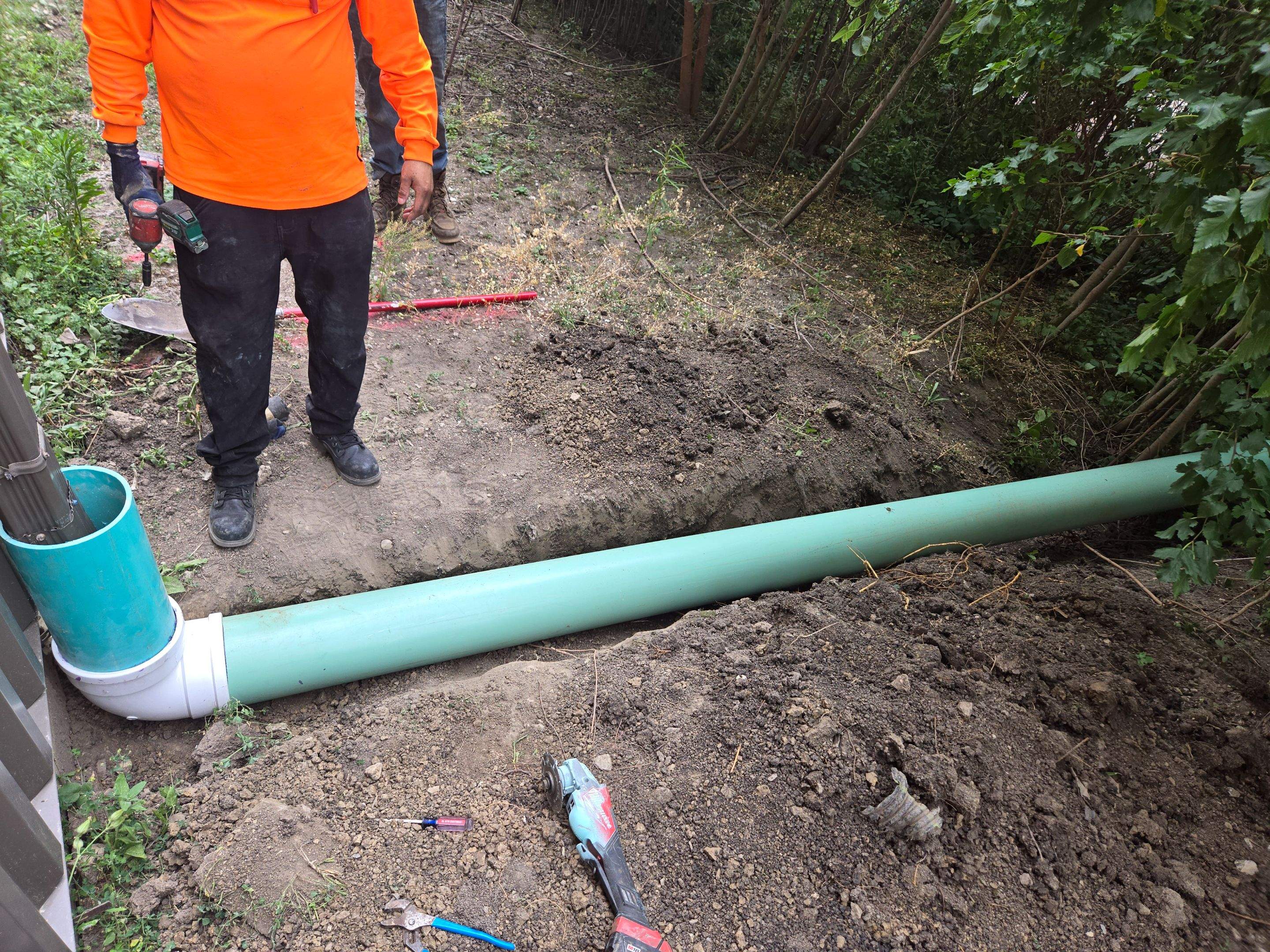 Downspout Extension Installation by Allied Water Services