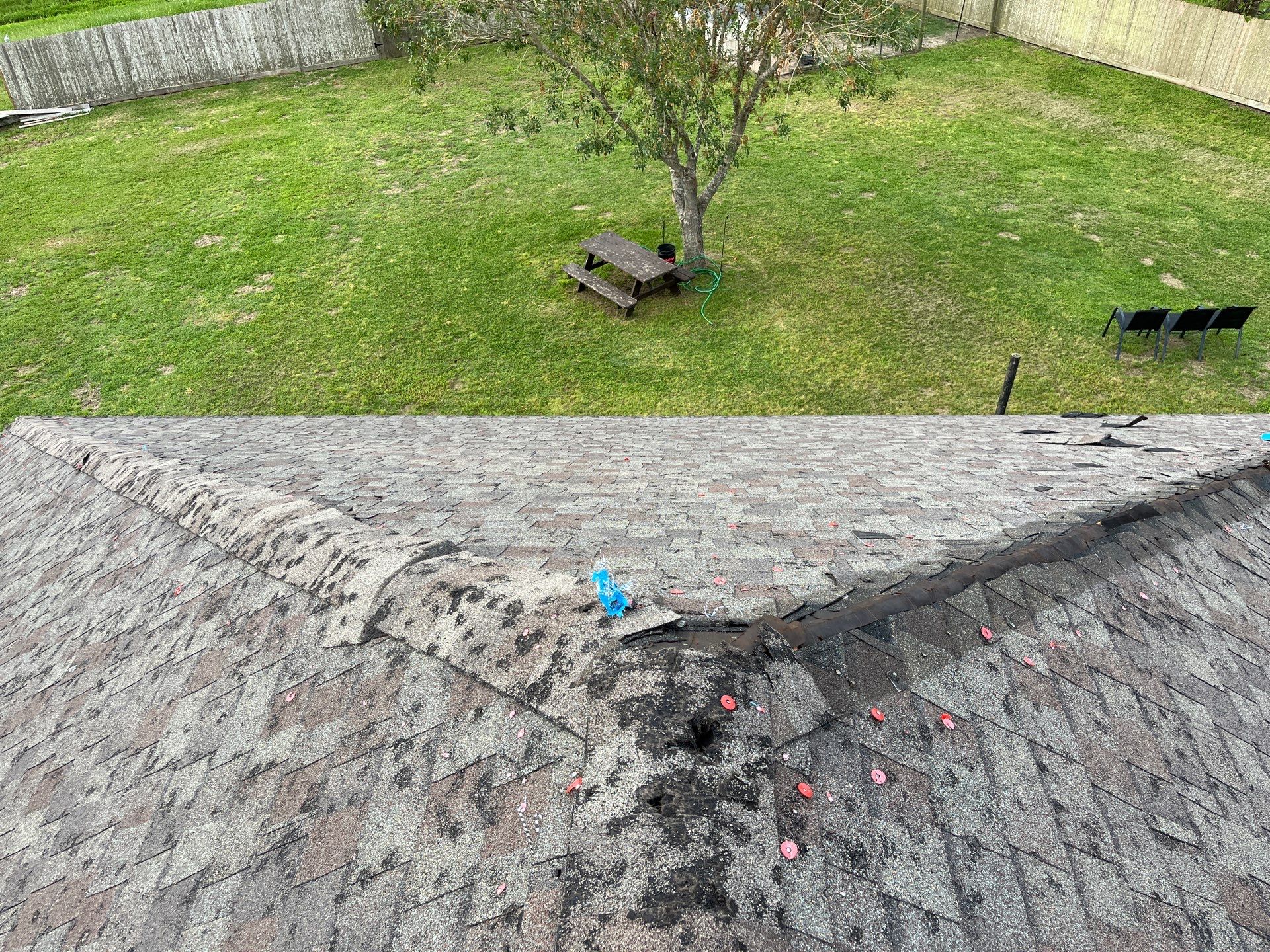 Hail Damage using Owen's Corning Duration (Lifetime) Shingles by Roof Repair Company