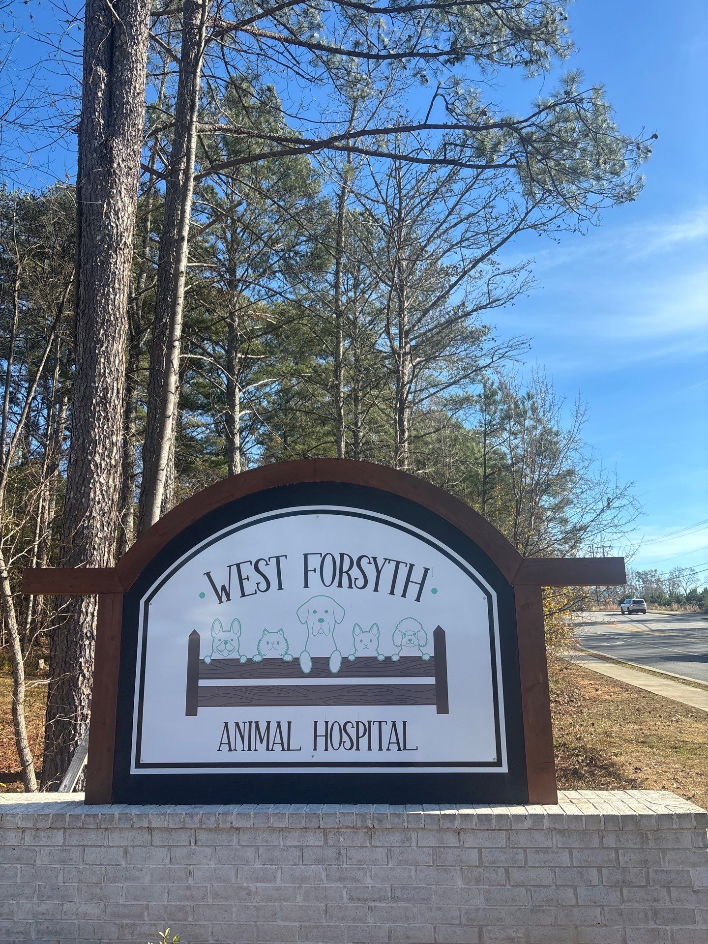 Exterior Remodel for West Forsyth Animal Hospital by Five Star Painting