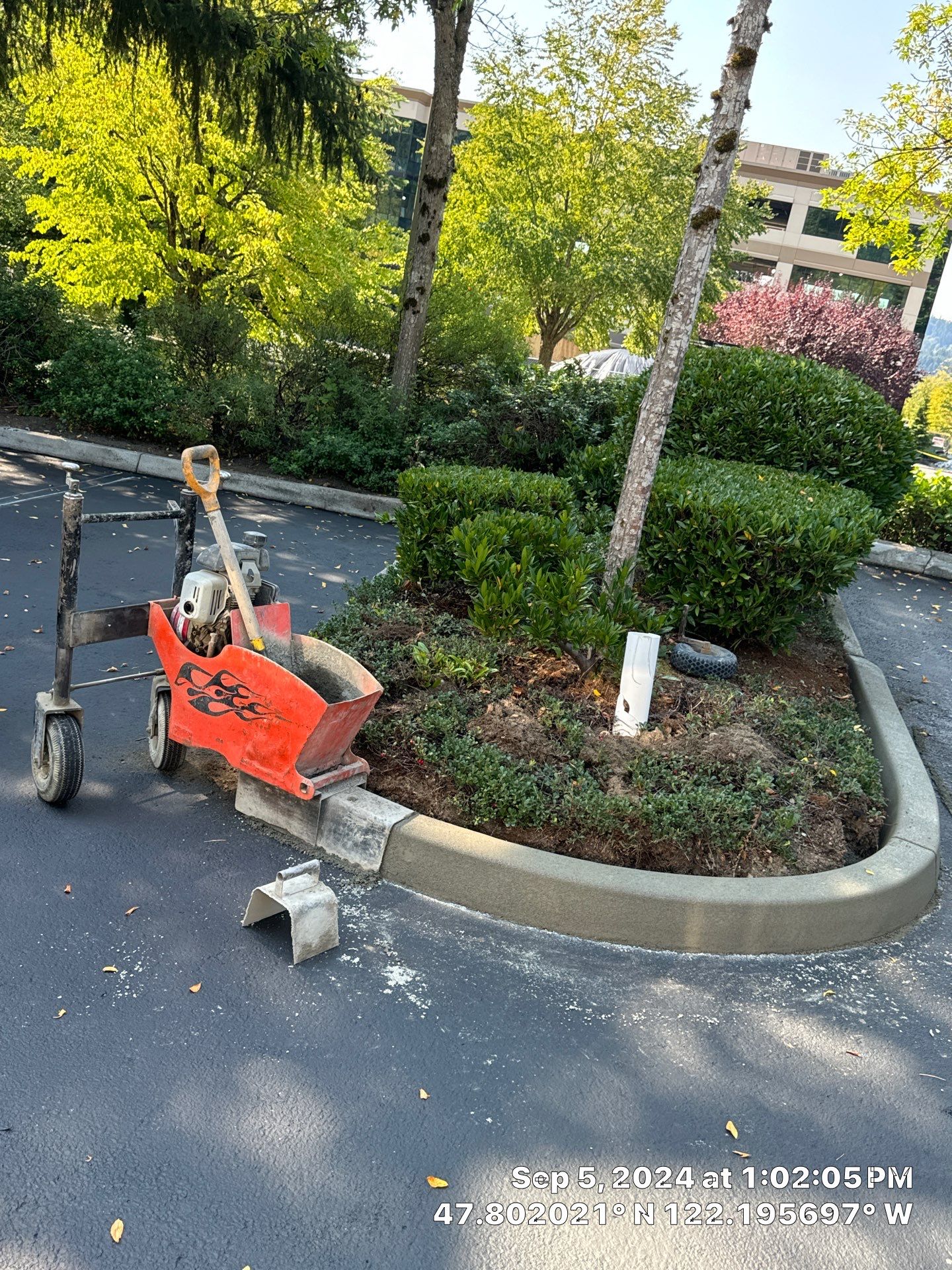 Kidder Matthews | Parking Lot Sealcoating & Striping with Concrete Curb & Patch Repairs  by Jireh Asphalt & Concrete Inc 