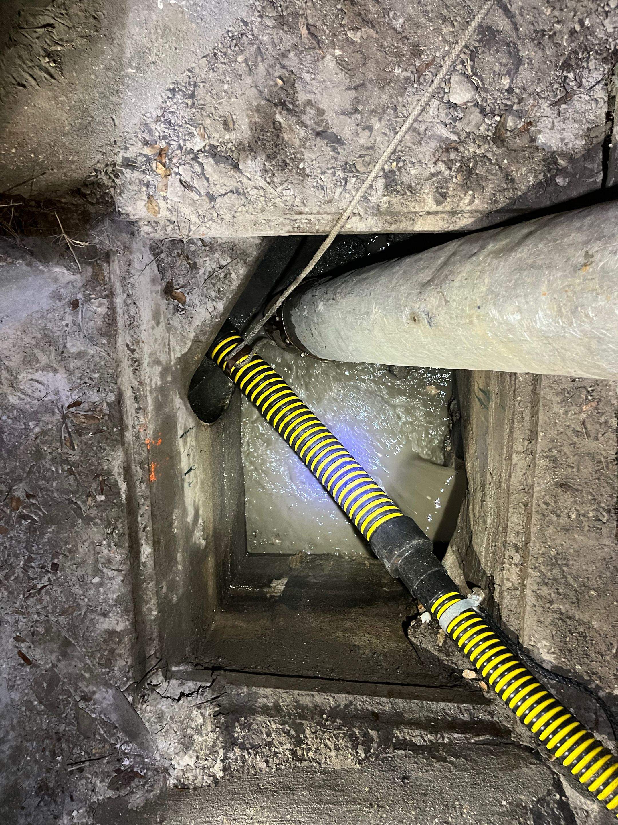 Ritz-Carlton S. Pool Deck & S. Service Rd Drain Cleaning by APS Power & Water