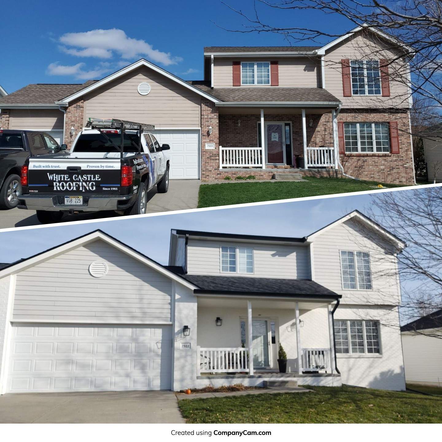 Hail Damaged Re-Roof by White Castle Roofing