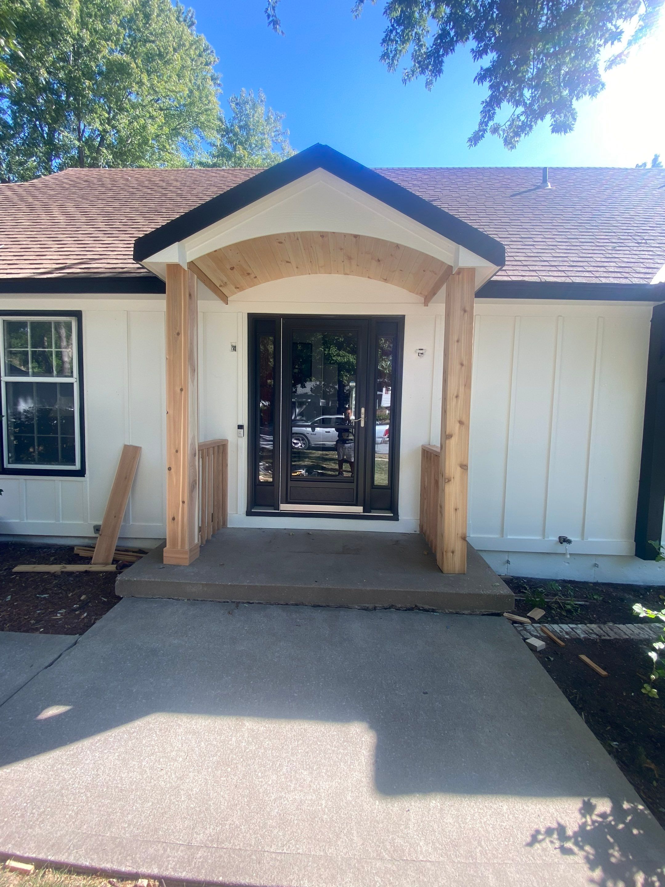 Complete Transformation: Stunning Exterior with cedar accents by Cougar Painting