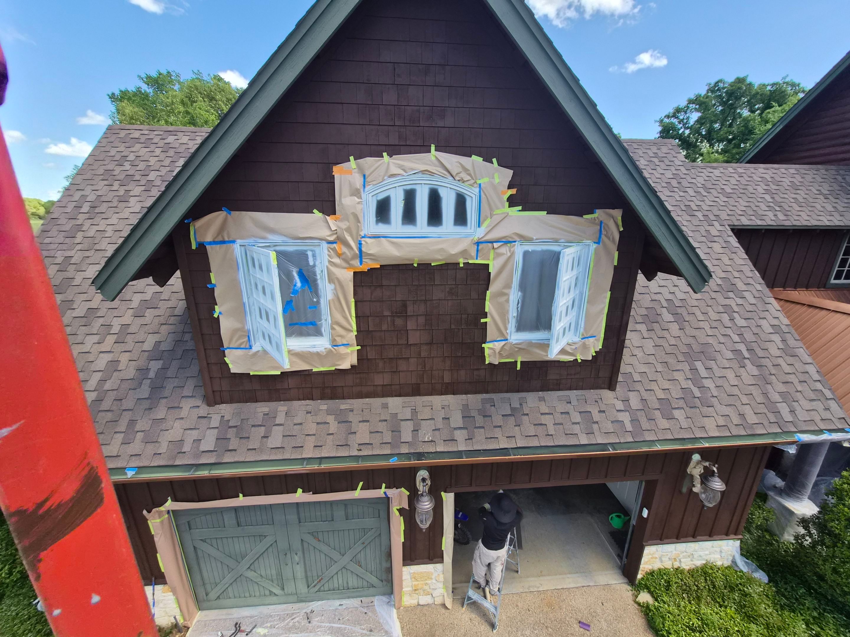 A Complete Exterior Refresh for a Custom Log Home & Property in Alba, Texas by Quality Coats Painting