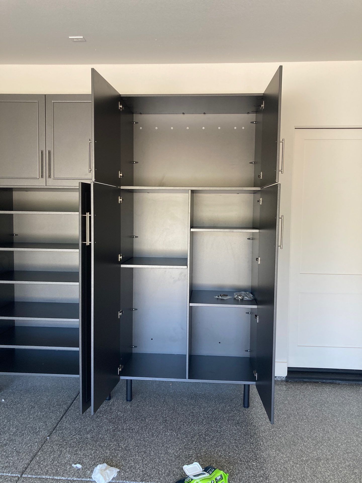 Garage Storage and Concrete Coating in Modesto California  by Lancaster Painting