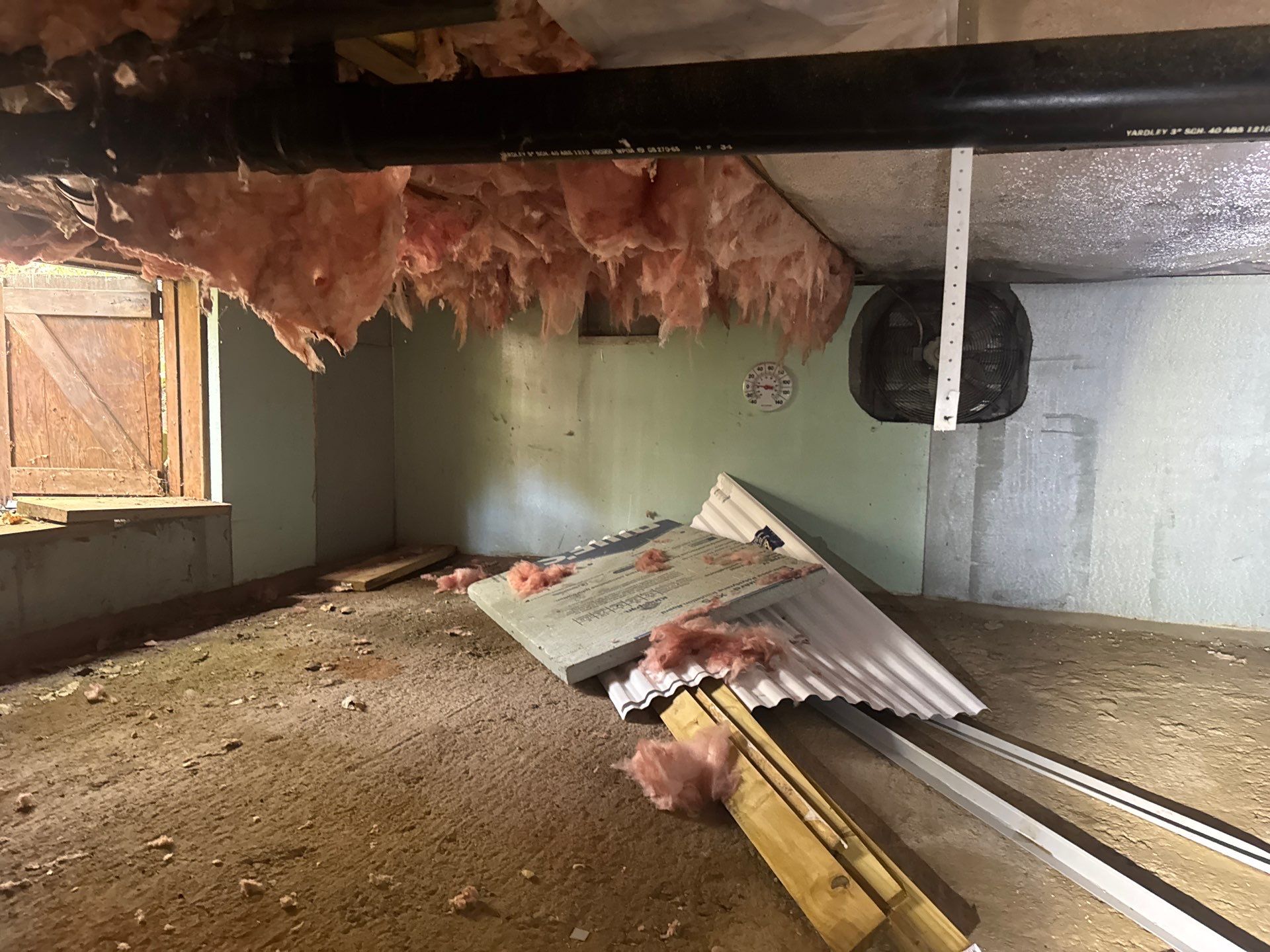 Pocono pines Dry and energy efficient crawlspace. by Burke Home Services