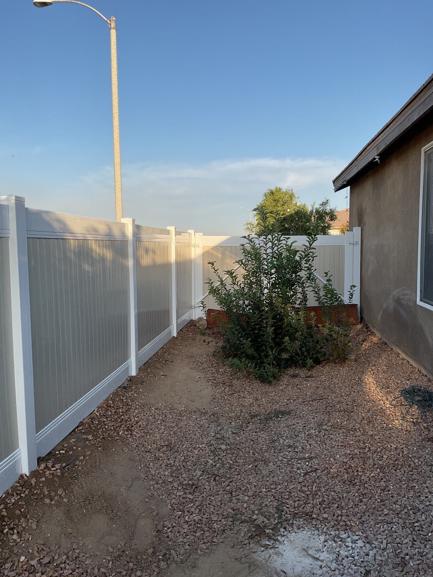 Fence Installation using Vinyl by Fence Guys Inc. 