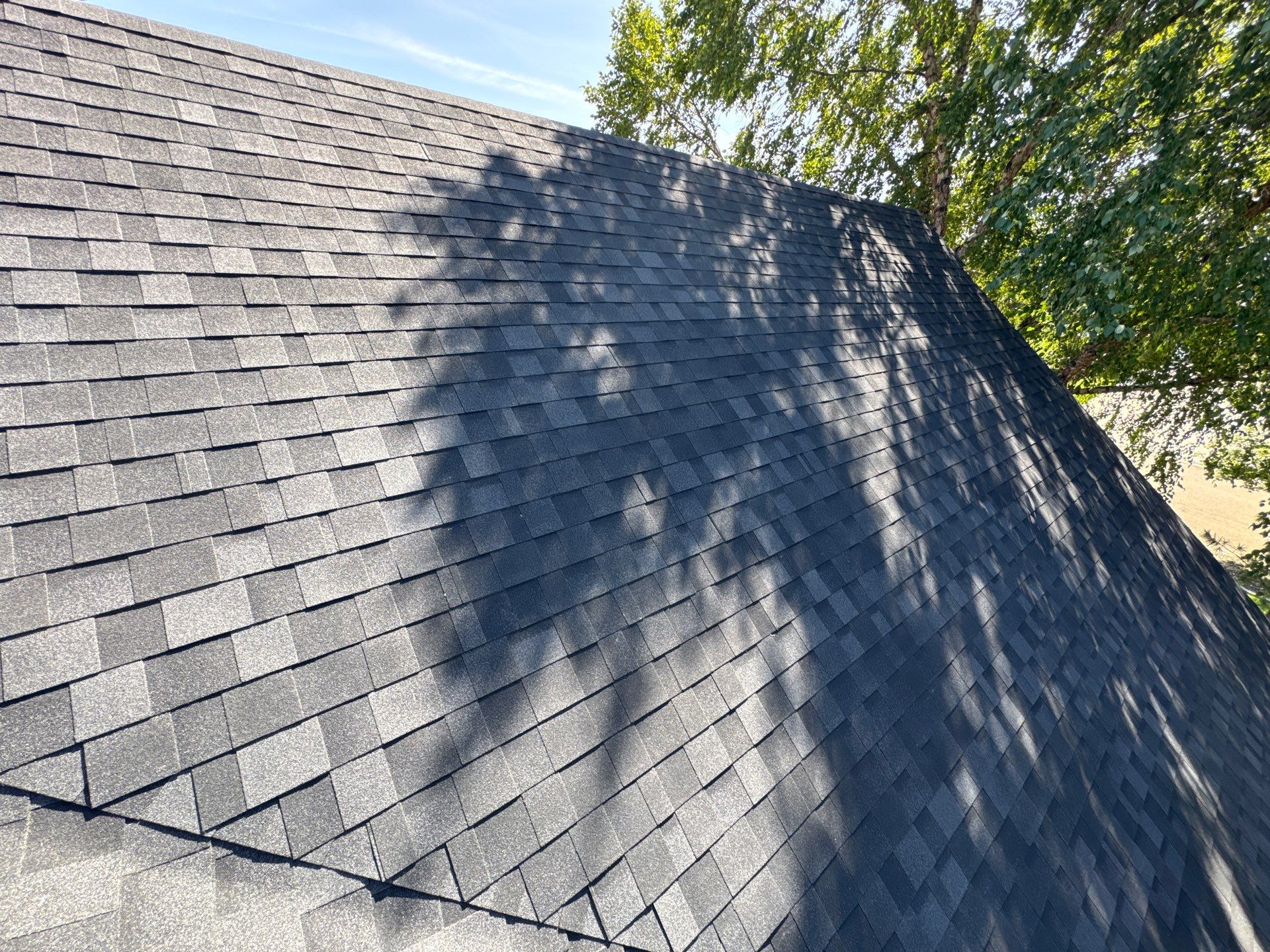 Middleton Residential Roof Replacement with Dark Grey Architectural Shingles by Olive Roofing