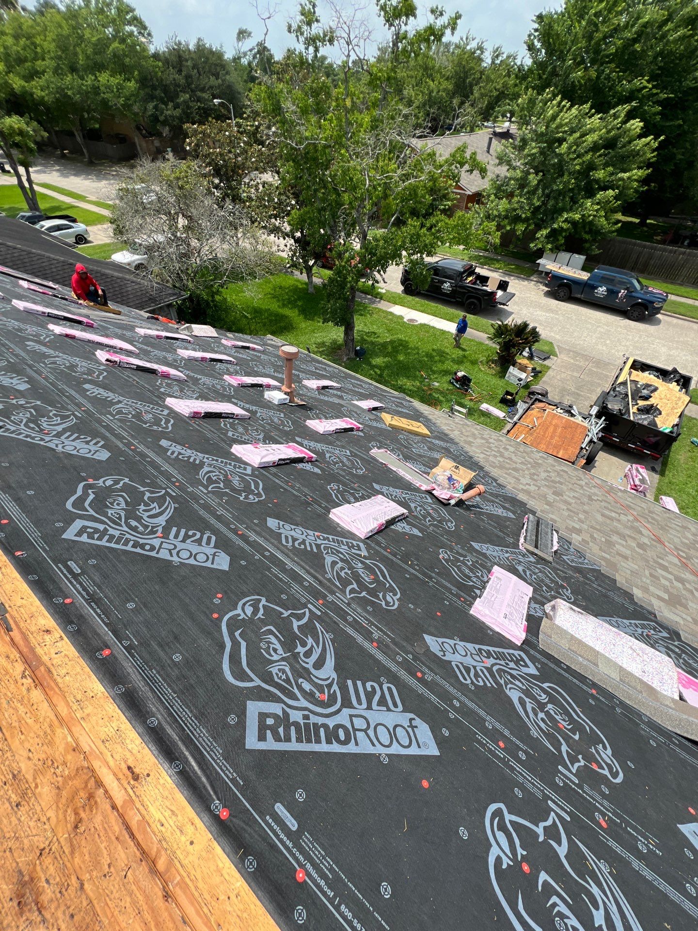 Residential Roofing Installation using Owen's Corning Duration (Lifetime) Shingles by Roof Repair Company