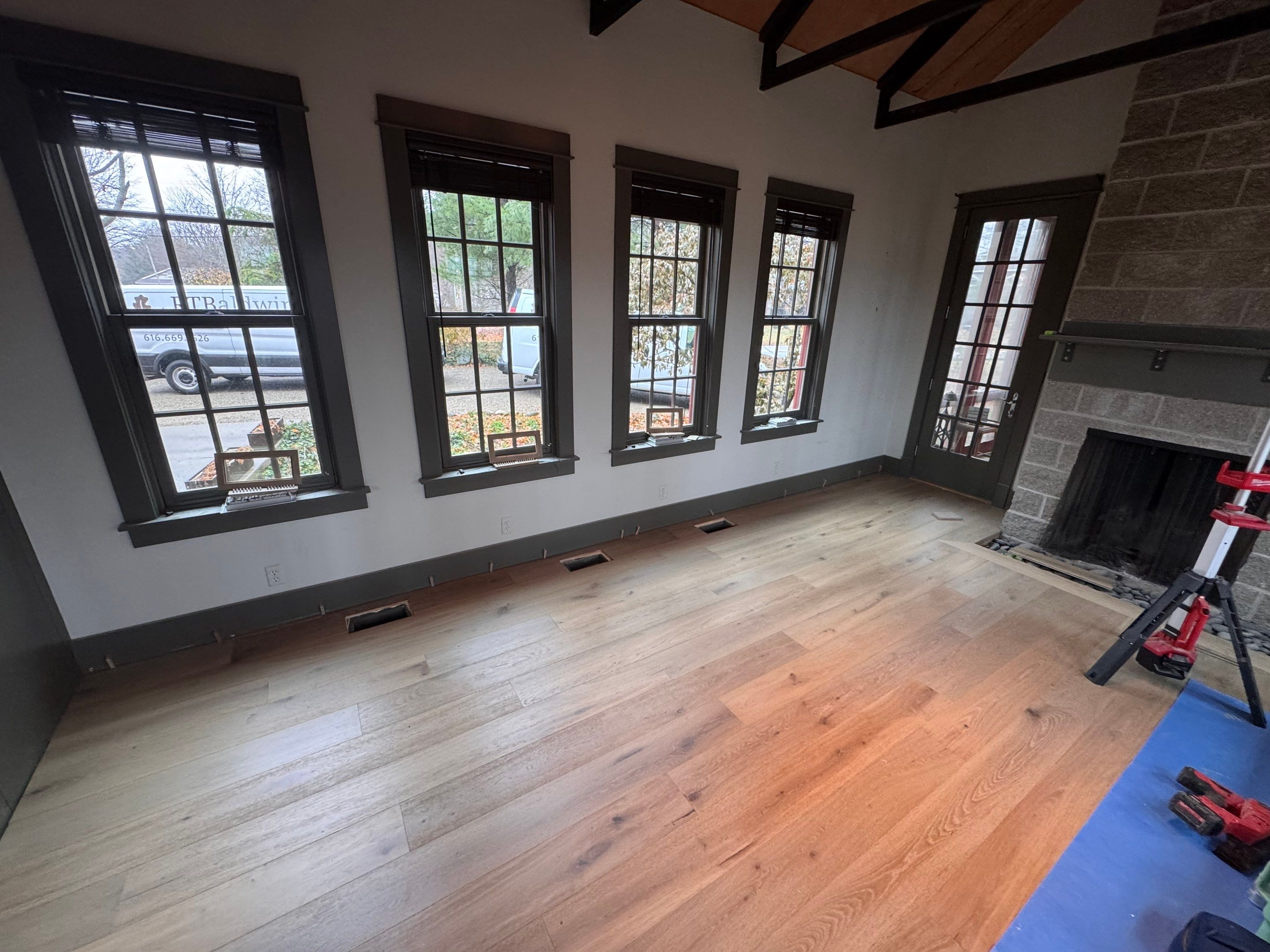 Duchateau Harmattan Hardwood with Matching Treads! by RTBaldwin Hardwood Floors