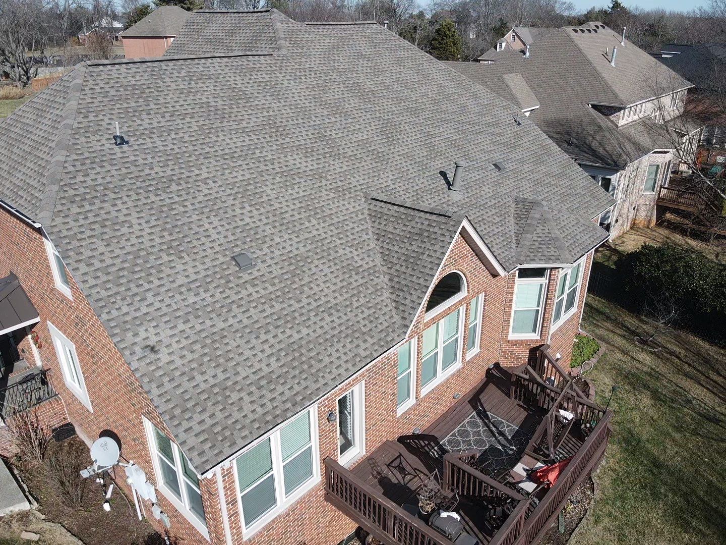 Residential Roofing Installation using GAF Timberline HDZ Weathered Wood Shingles by Undersun Roofing 