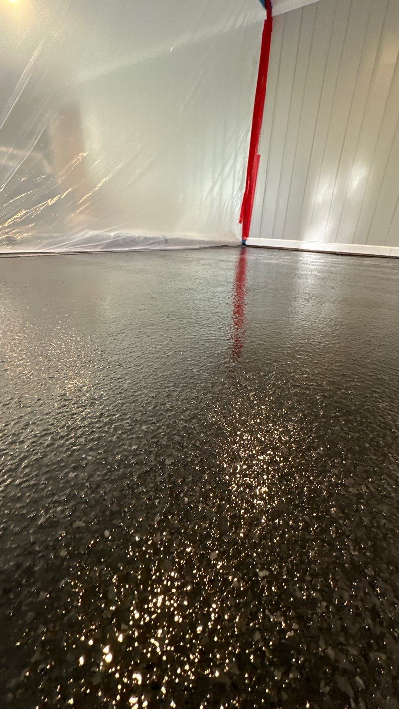 Twilight Garage, Walkway and Porch Project in Pittsburgh by Floors in a Day, Inc