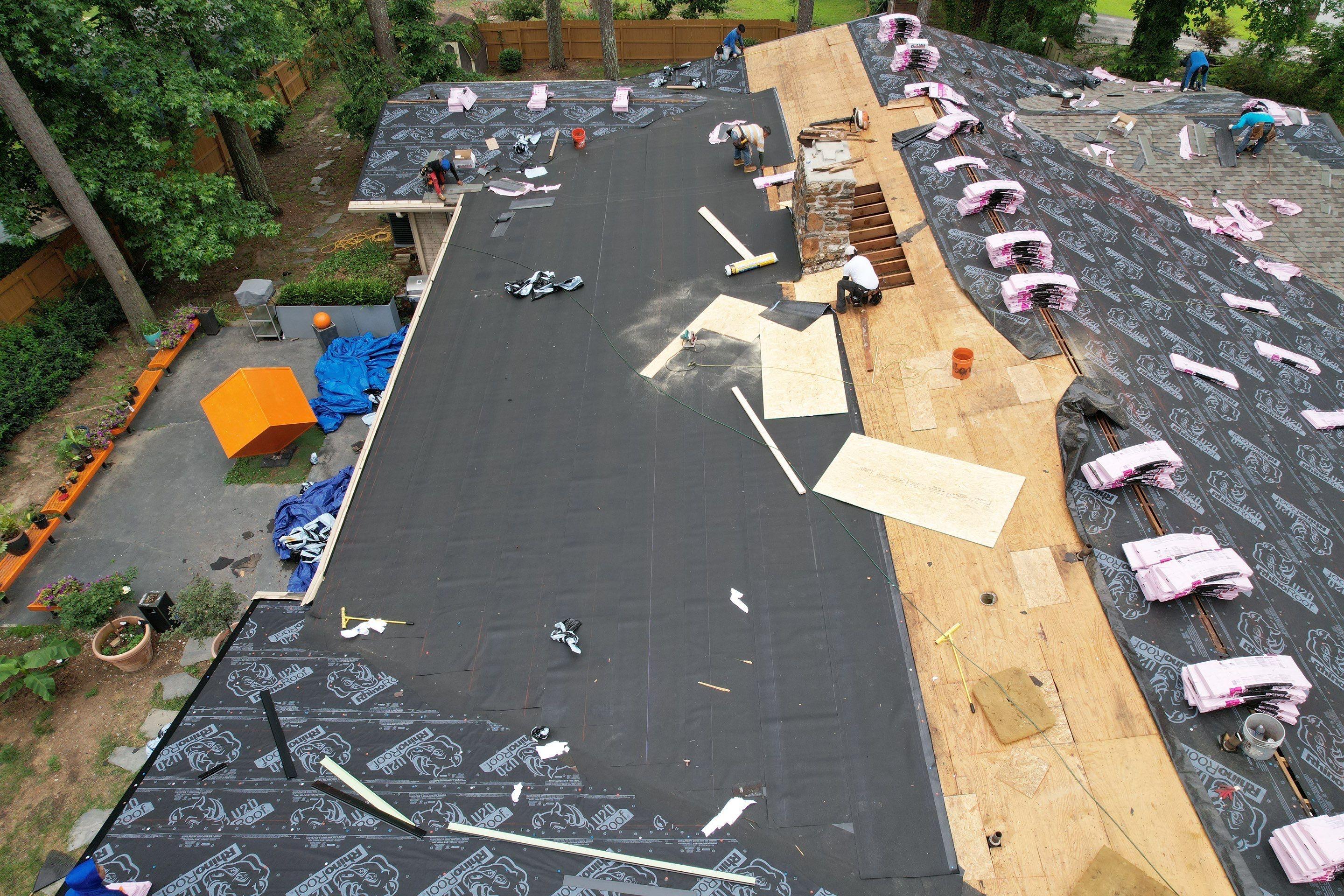 Residential Roofing Installation using Owens Corning by Inspector Roofing and Restoration