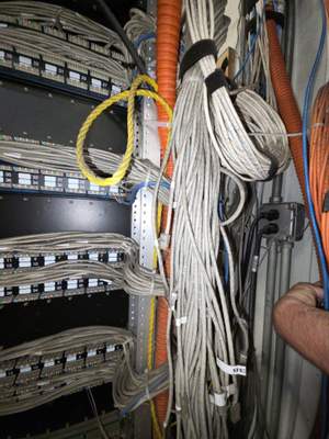 Structured cabling installation by CimaSolutions