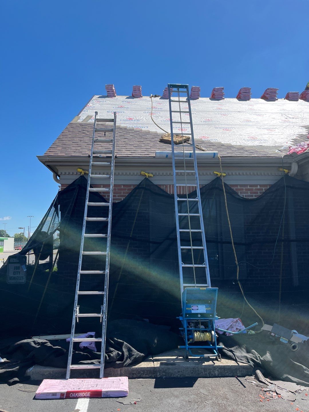 Commercial Roofing Installation using Performance Shingles by Mr. Roofer