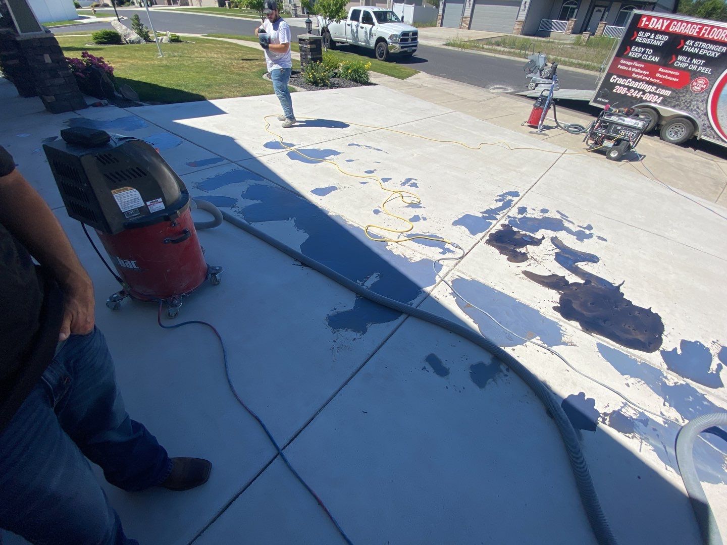 Driveway using Greystone 1/8" by Croc Coatings, LLC