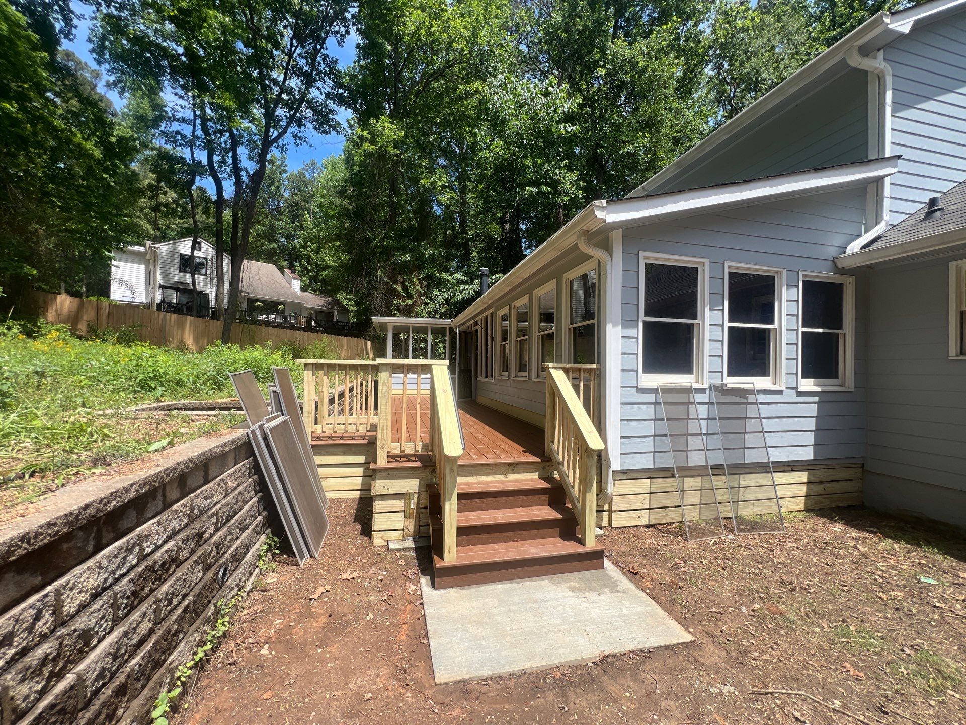 Custom Deck Construction and Exterior Painting Transformation in Kennesaw by Swift Home Renovations