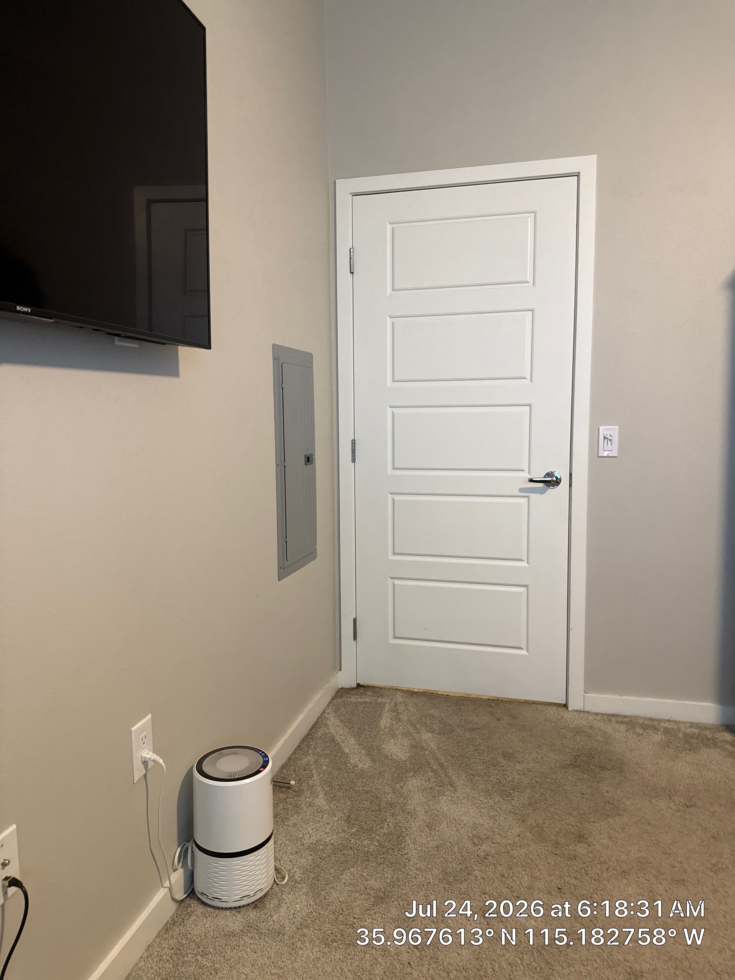 Professional TV Mounting and Five-Panel Door Installation in Las Vegas by CompanyCam Sales Demo