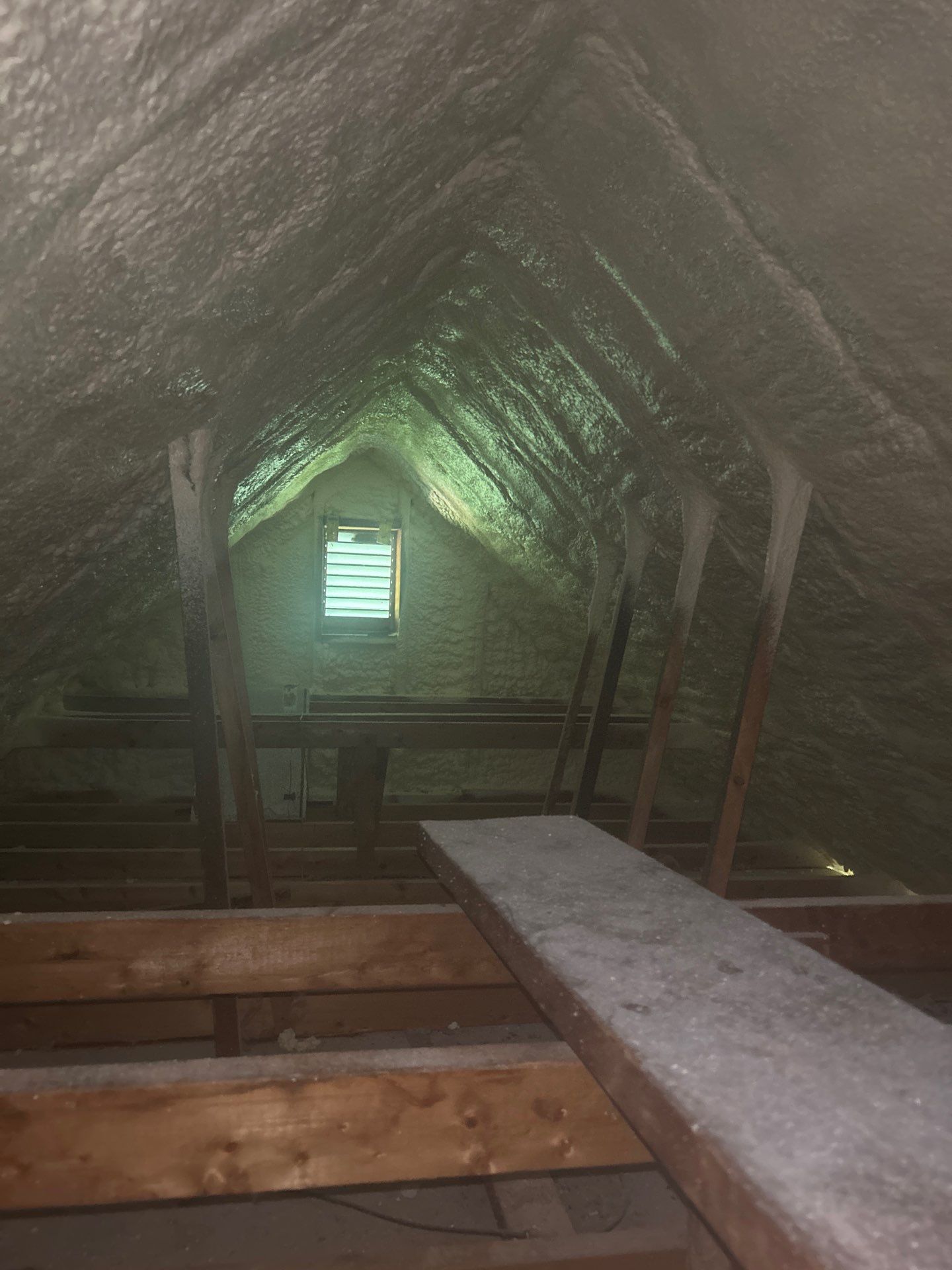 Attic Insulation using Closed Cell Spray Foam by NYS Foam & Energy
