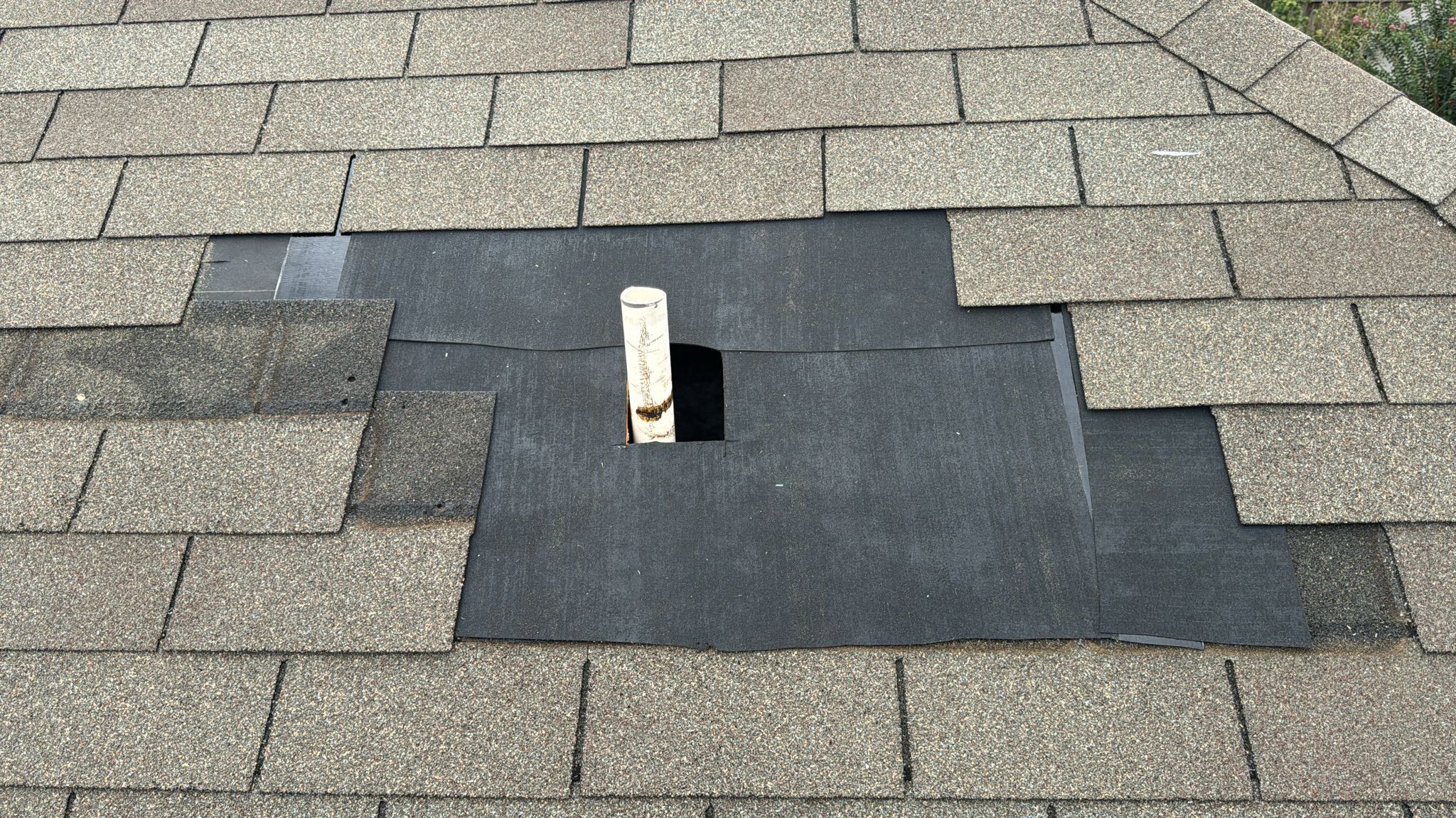 Hail Damage using Owen's Corning Duration (Lifetime) Shingles by Roof Repair Company