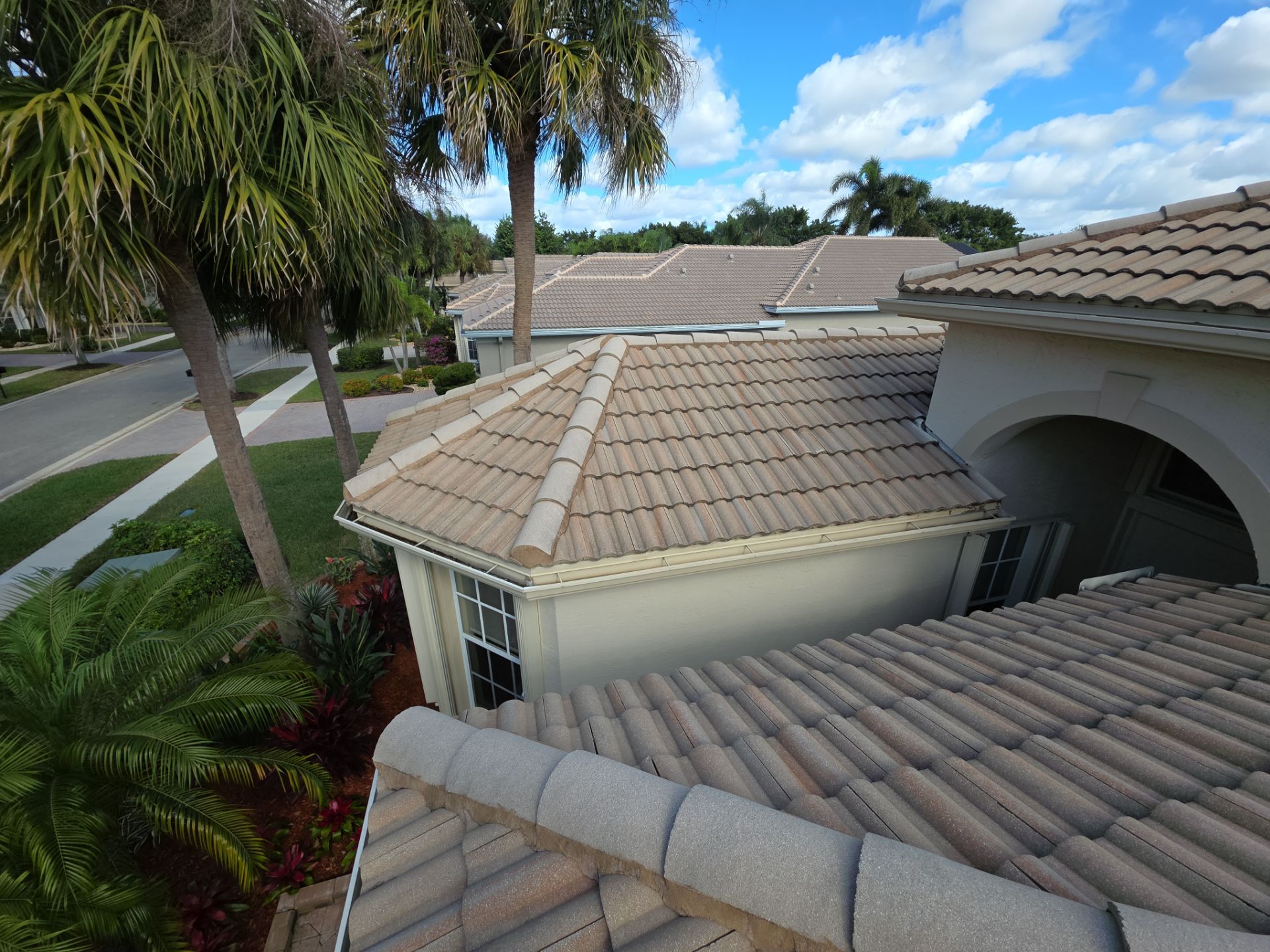 Full Concrete S-Tile Roof Replacement and Deck Repair in Wellington by Aastro Roofing