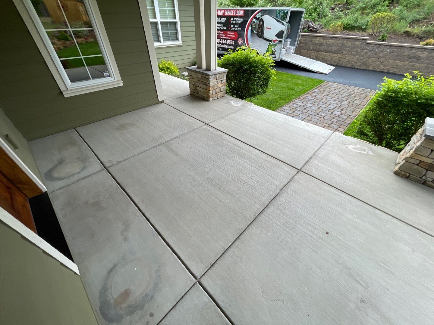 Entryway Transformation using Chestnut by Croc Coatings, LLC