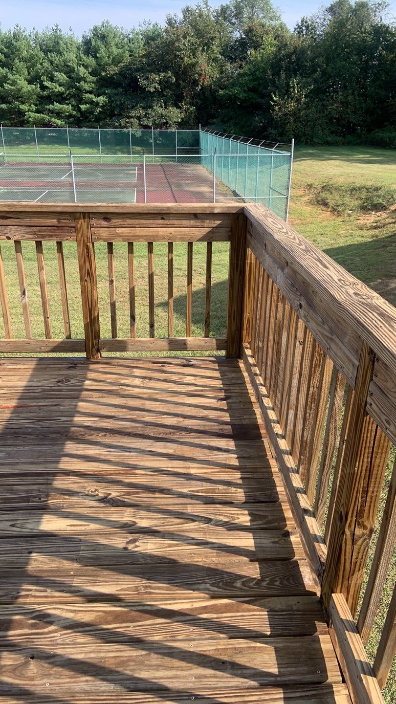 Deck Refinishing using Powerwasher by A1 NERDY HOMES LLC