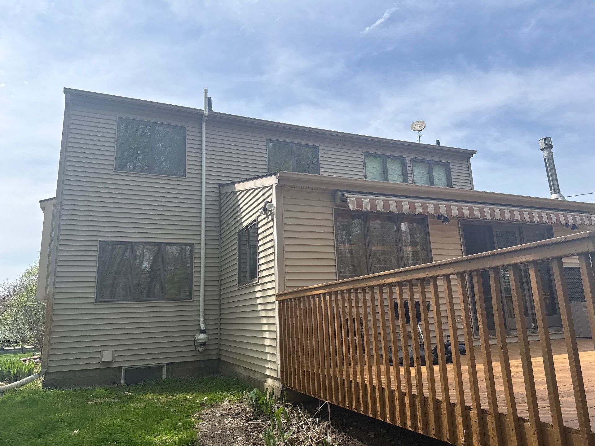 Holt gutter job by Sunrise Seamless