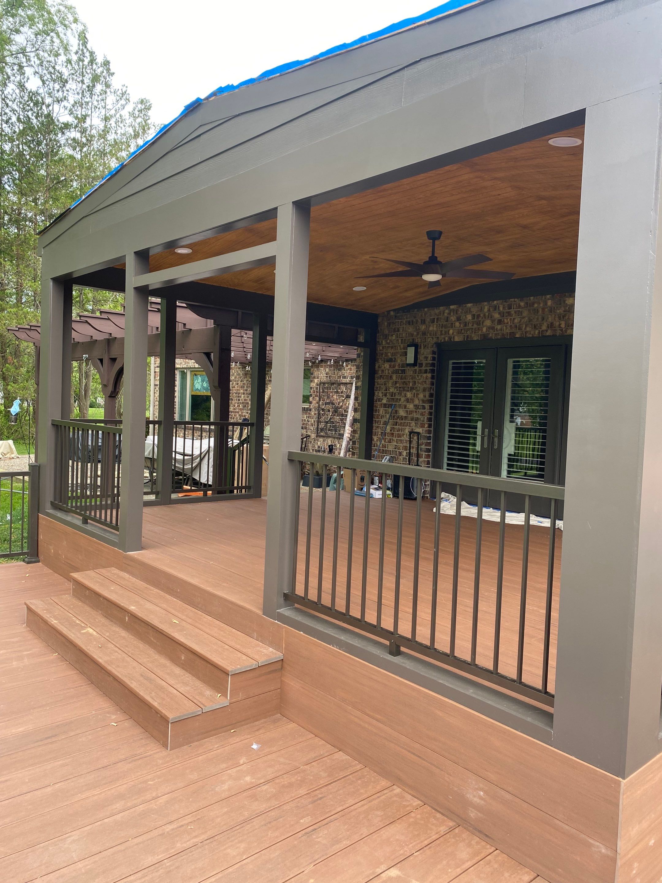 Deck/Screen porch Transformation using Timbertech by The Smet Companies, LLC