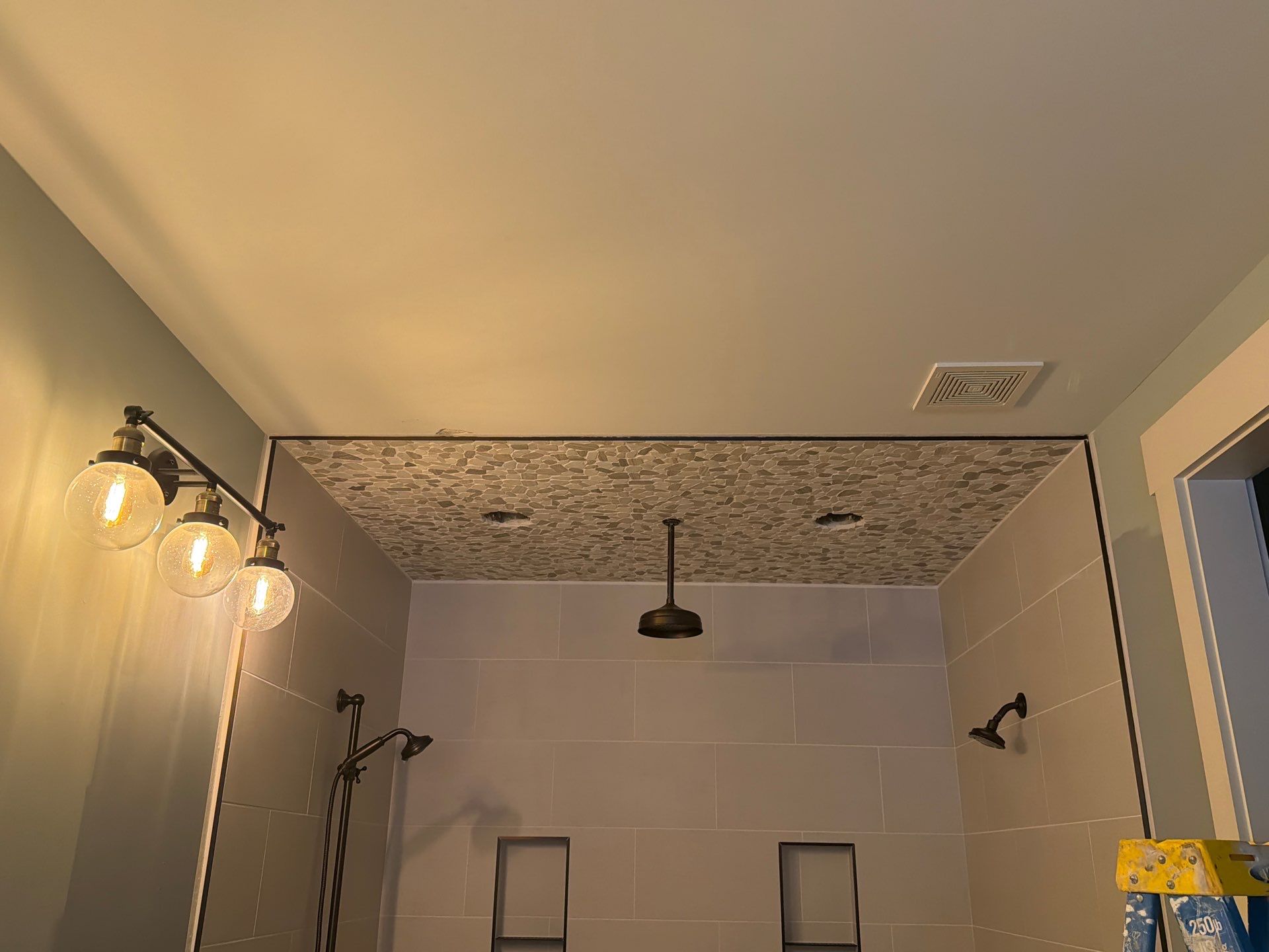 Master Bathroom Remodel With Subway Tile and Rainfall Shower in Kennesaw by Swift Home Renovations