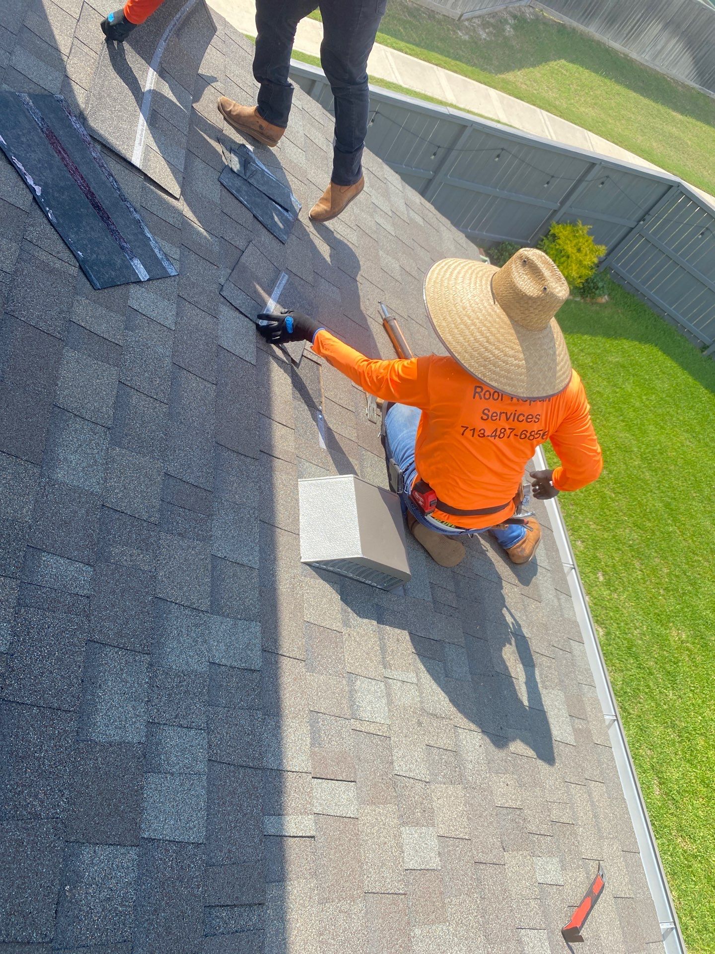 Hail Damage using Owen's Corning Duration (Lifetime) Shingles by Roof Repair Company