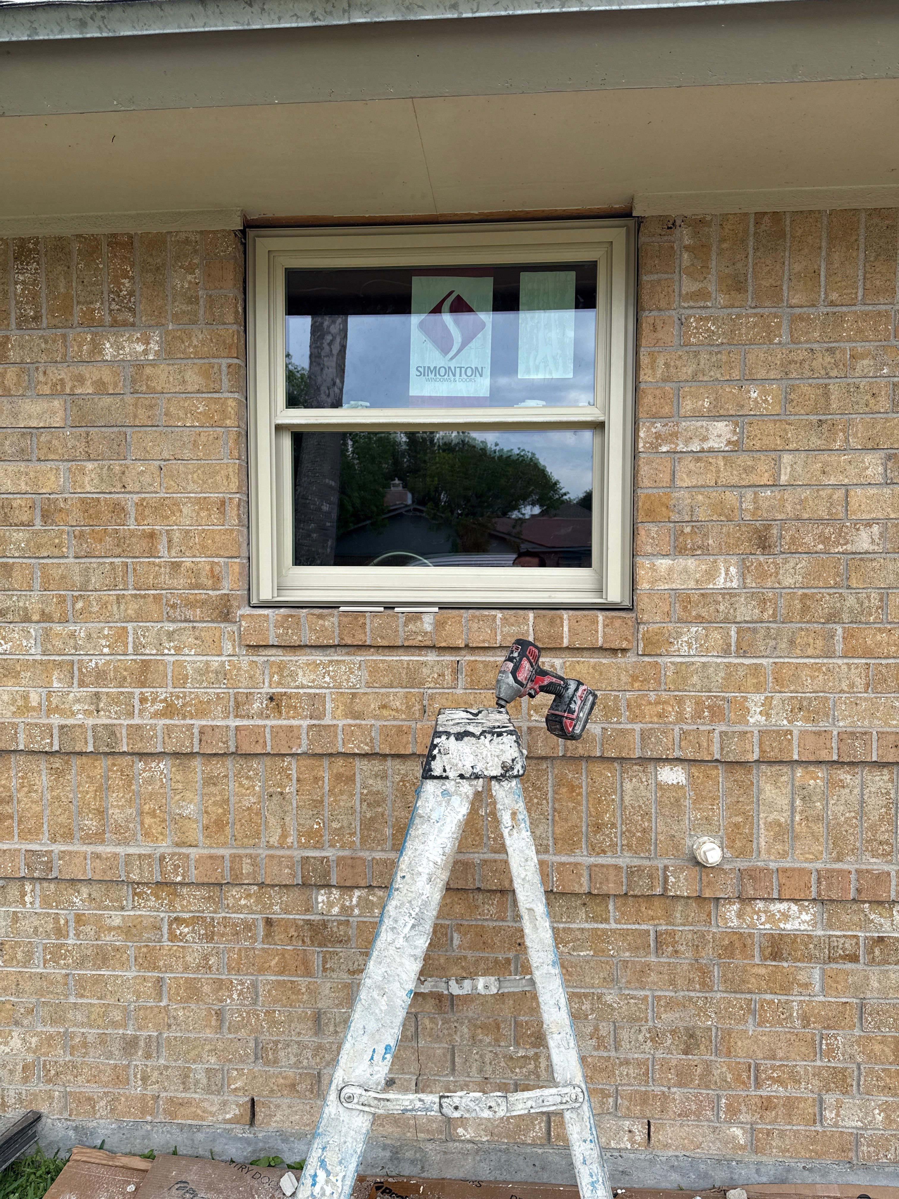 Impact windows brick install by Bayfront Roofing and Construction