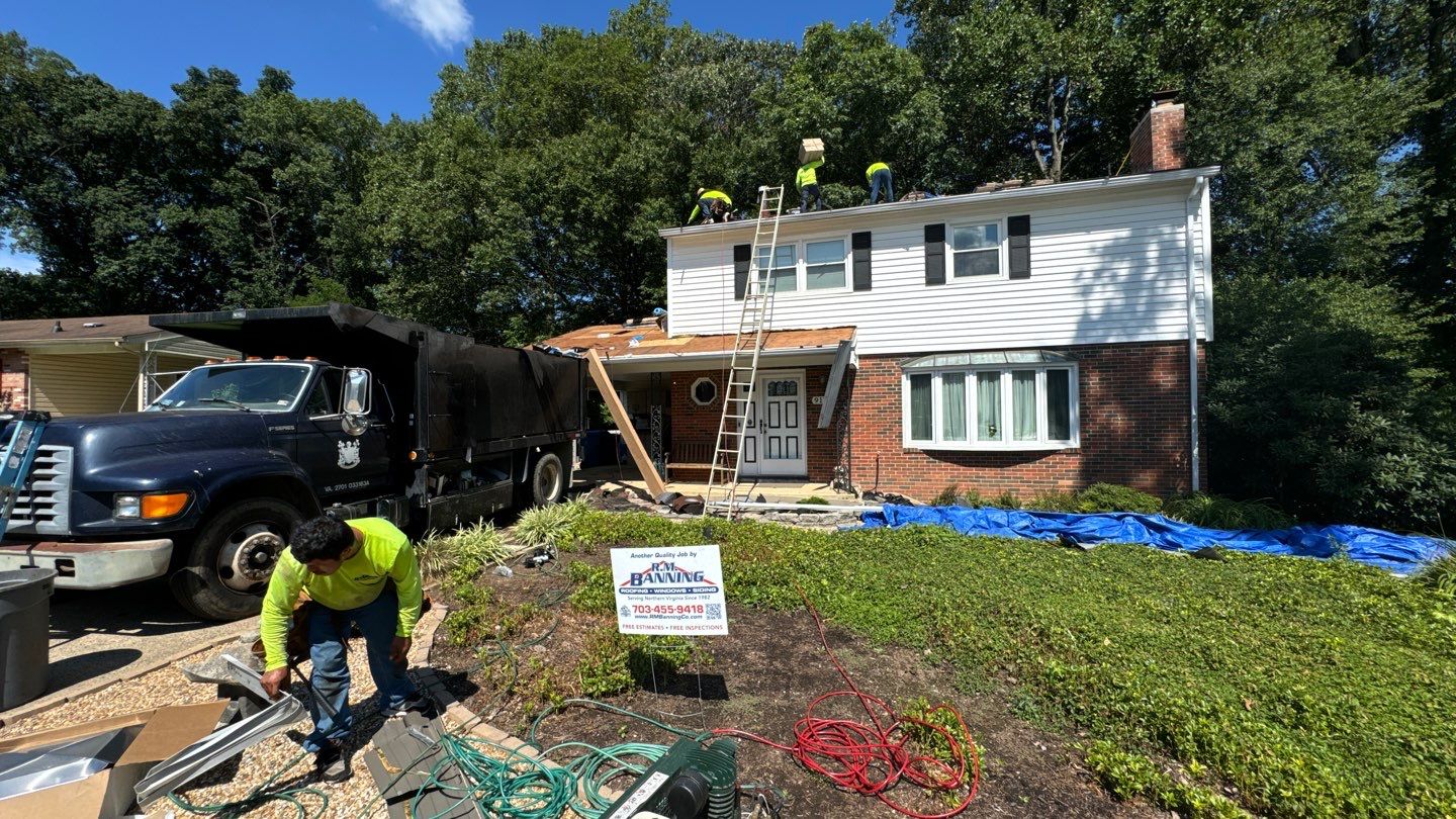 Burke: Residential Roof Installation with CertainTeed Landmark Pro Designer Shingles in Max Def Charcoal Black by RM Banning, Inc.