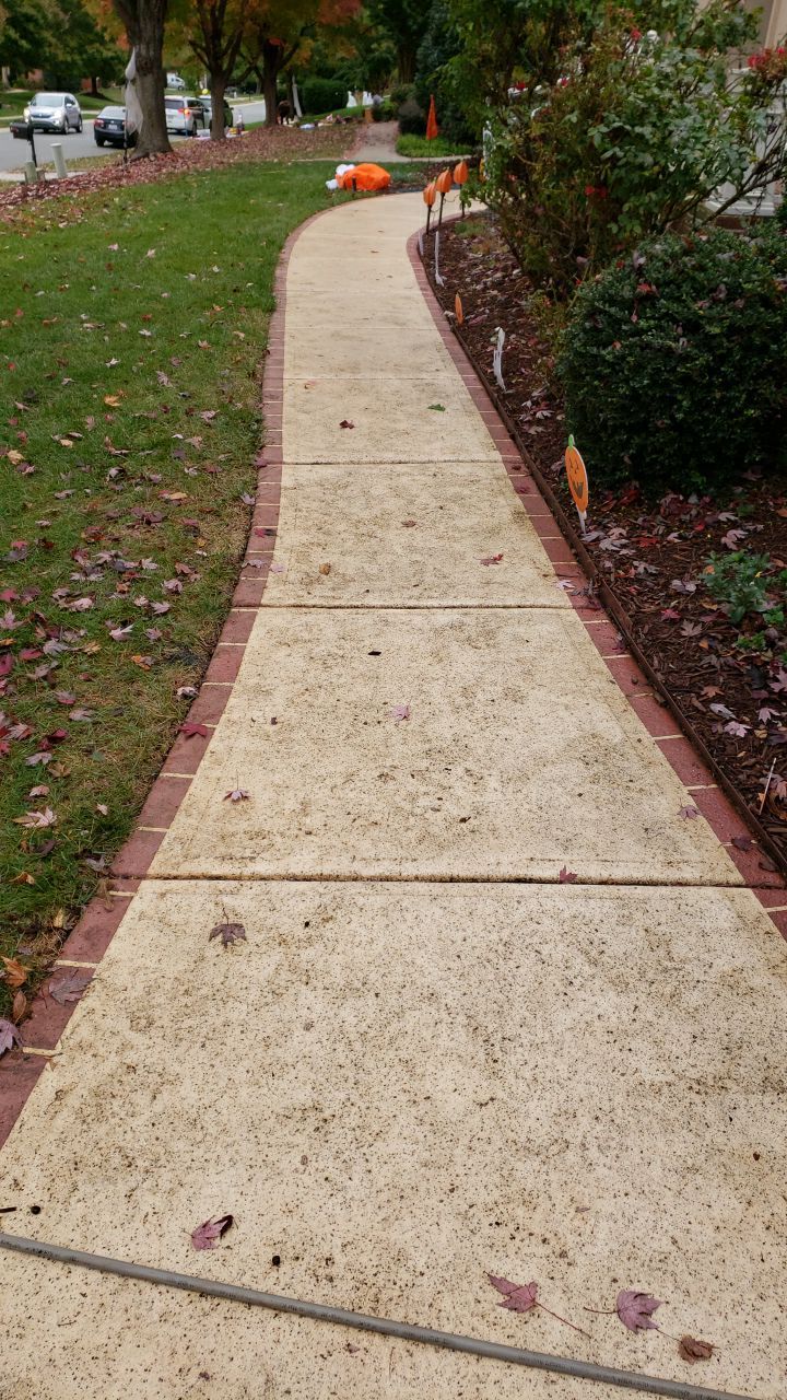 Driveway Clean using cleaner by G&H Home Tech Pros LLC