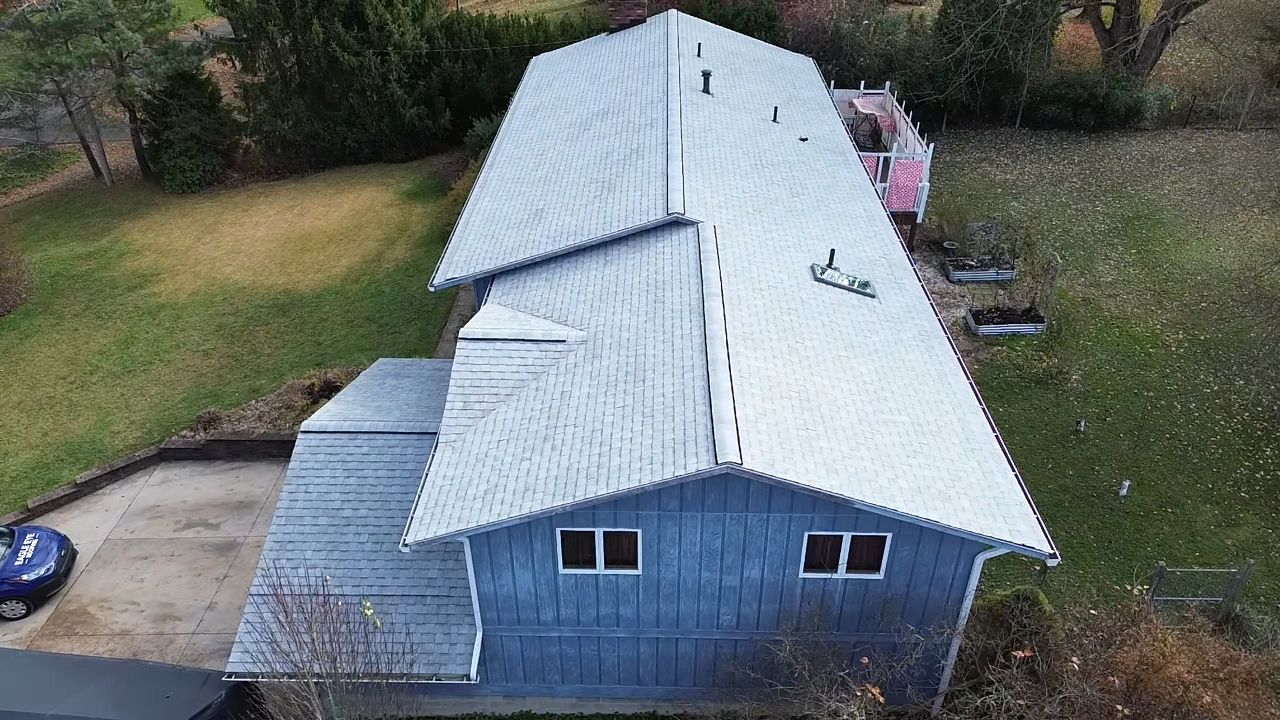 Atlas Pinnacle, Color, Oyster Shell, Drip Edge, Color, White by Eagle Eye Roofing