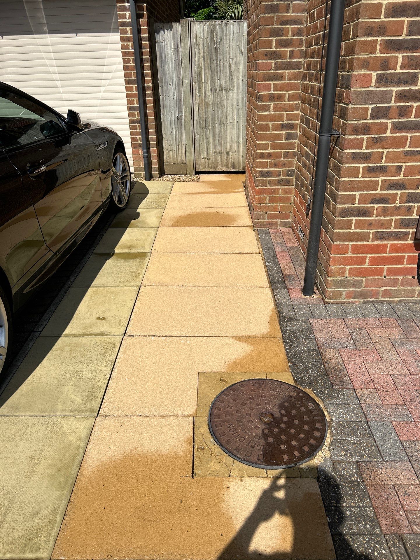 Driveway Clean using Honda 21lt High Pressure Machine by Ges Exterior Cleaning ltd