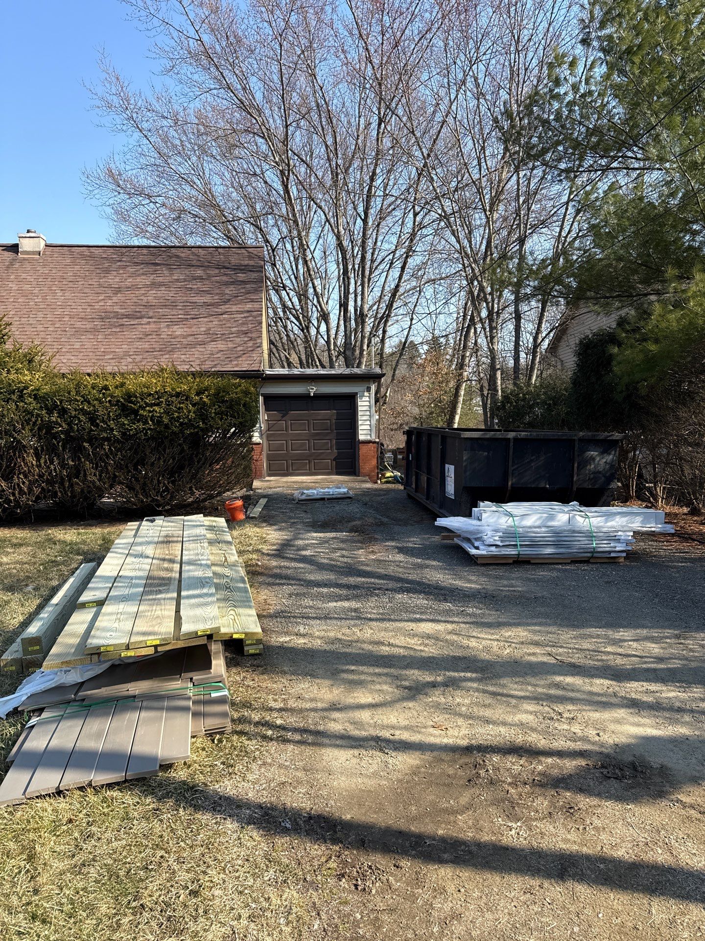 Deck and door install by Cousins Roofing Siding & Decks