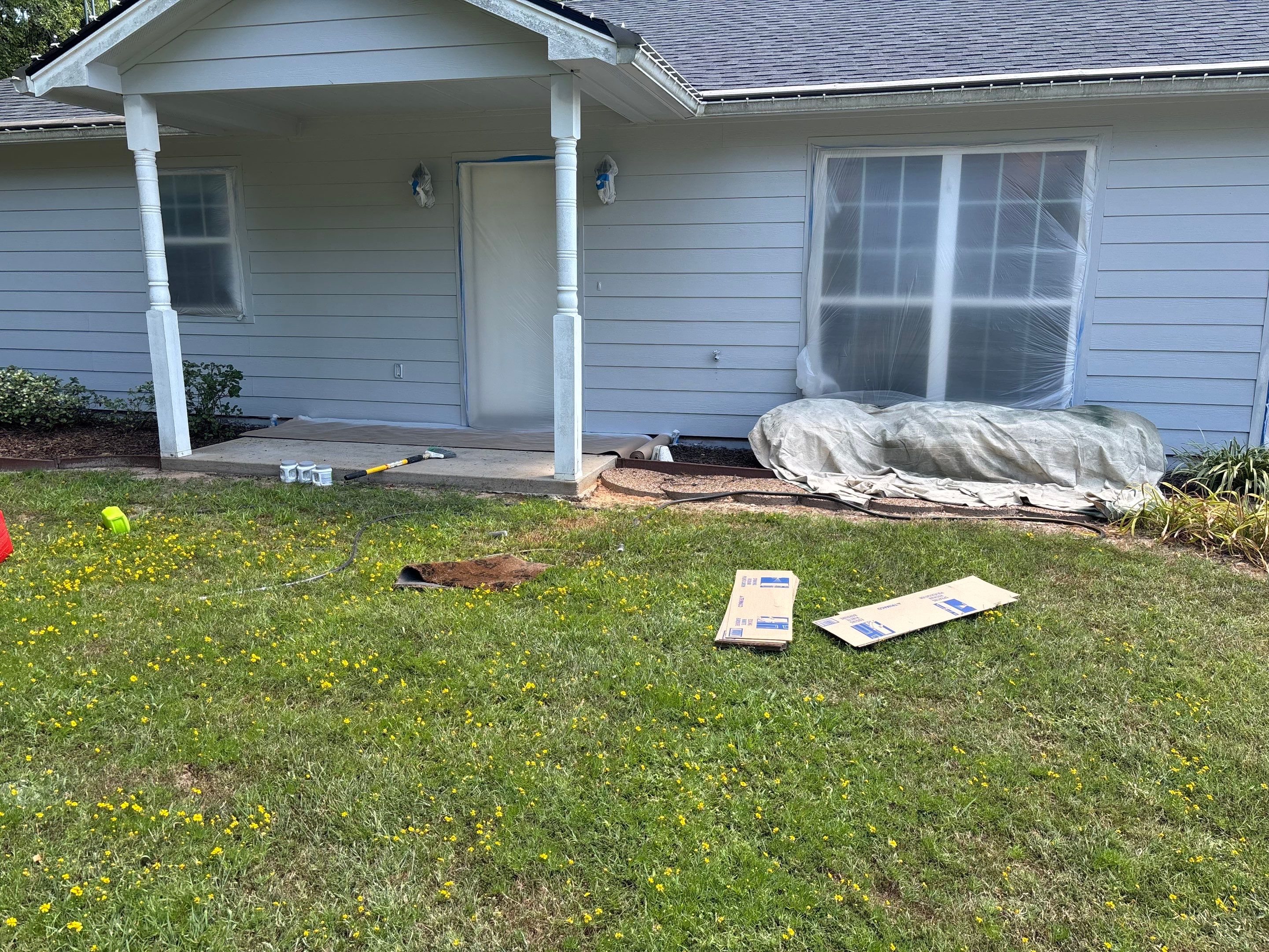 Interior & Exterior Painting in Van, TX | White to Light Blue Transformation by Quality Coats Painting