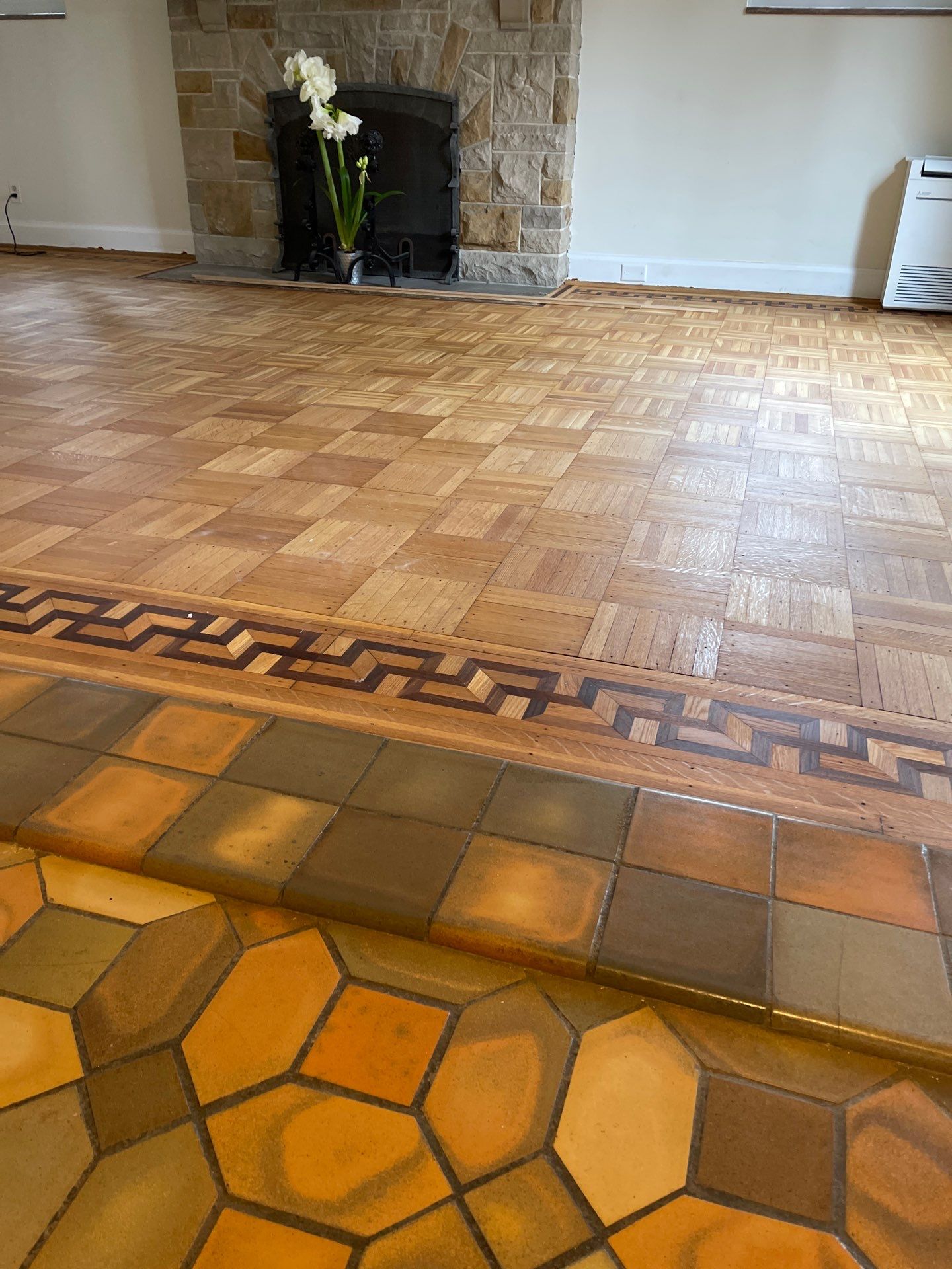 Historic Hardwood floor restoration  by Ann Arbor Hardwoods 