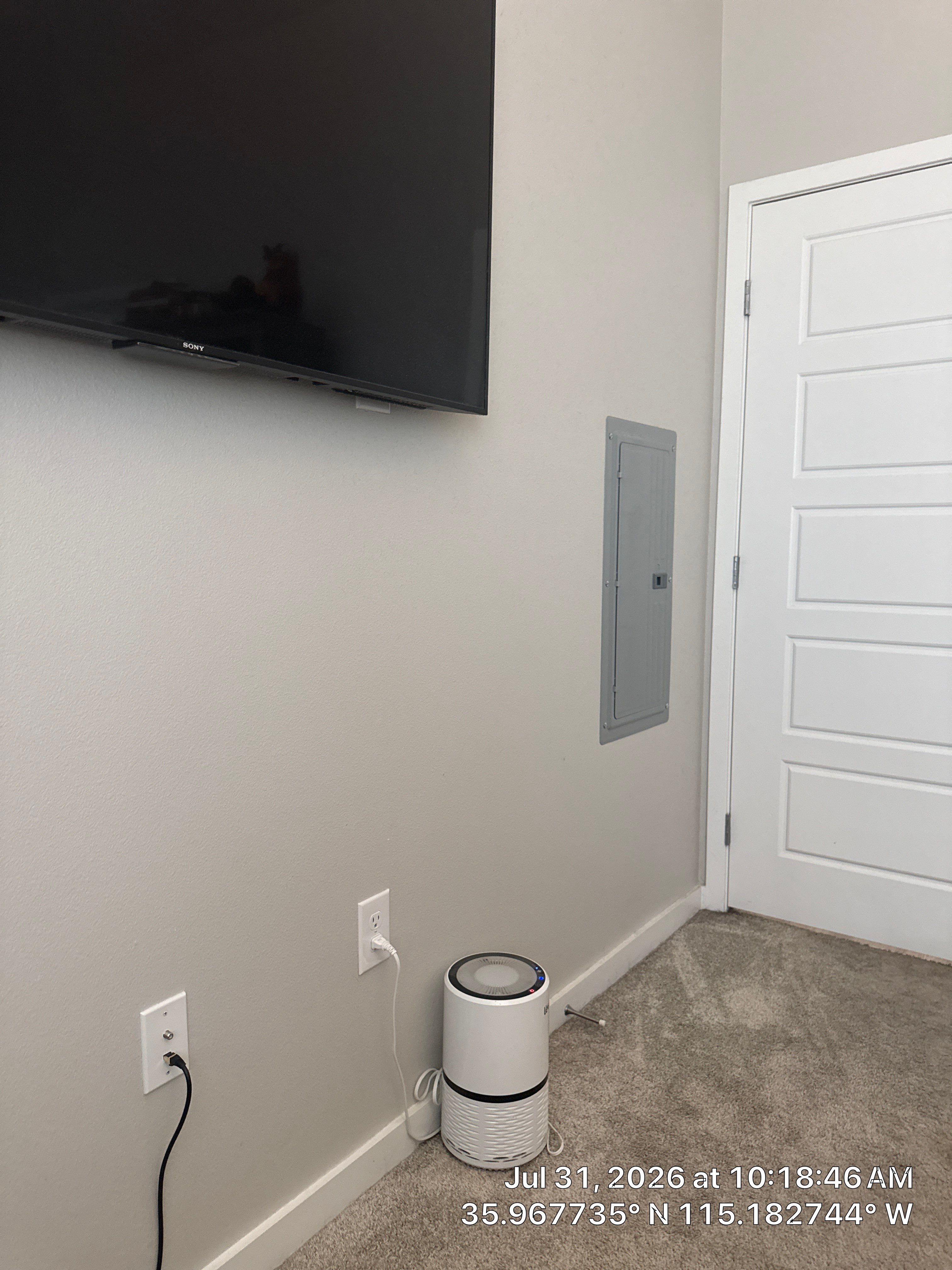 Interior Door Installation and Television Mounting in Las Vegas by CompanyCam Sales Demo