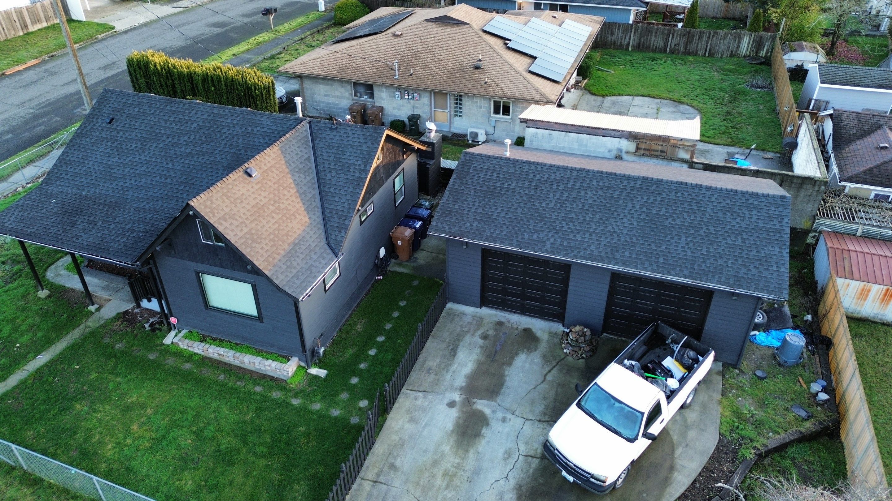 GAF Timberline NS, Charcoal, House and Garage Roof Replacement  by Proline Roofing & Restoration LLC