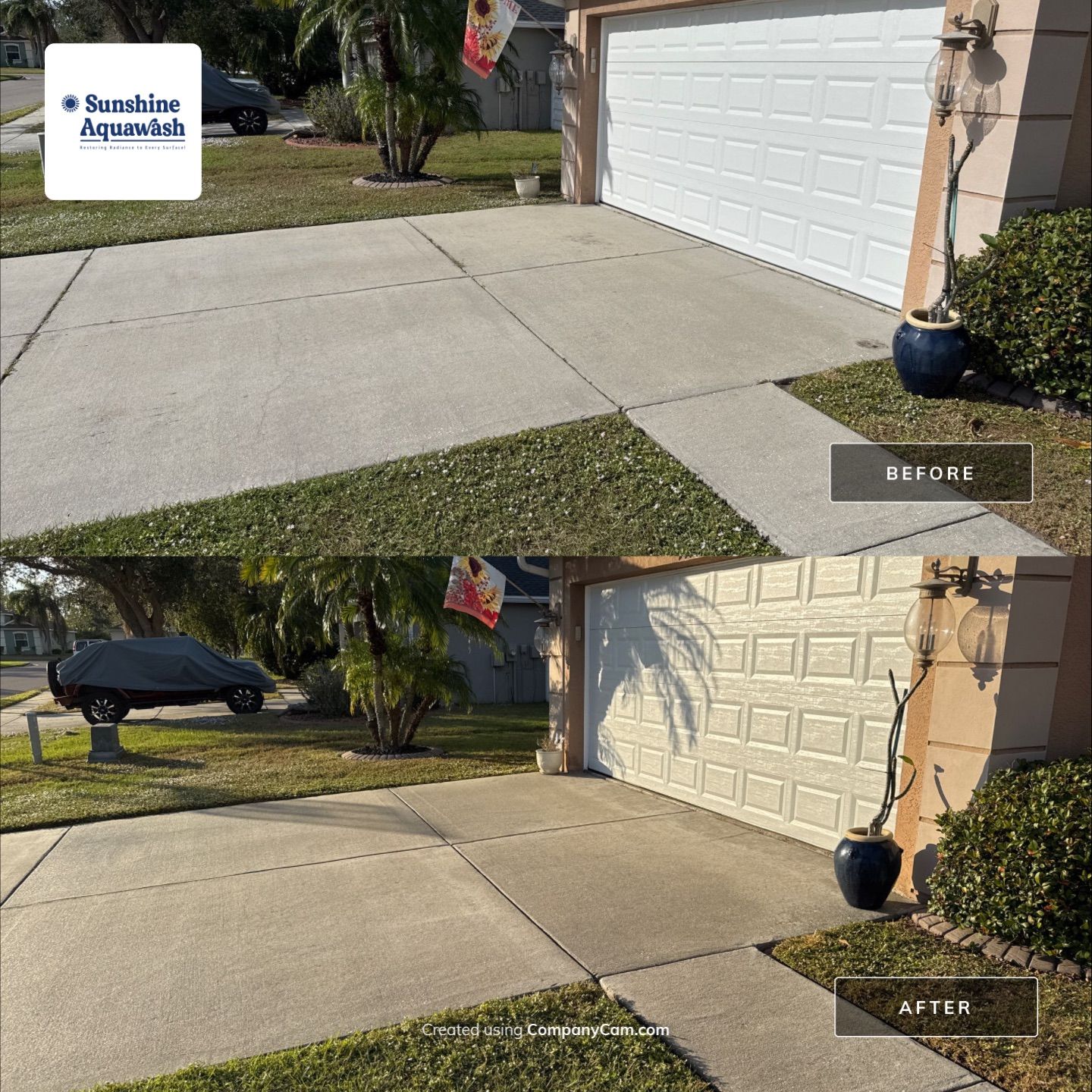 Driveway, Sidewalk, Street Curbing & Pool Screen Enclosure Cleaning in Regency Oaks, Palmetto, FL | Sunshine AquaWash by Sunshine AquaWash