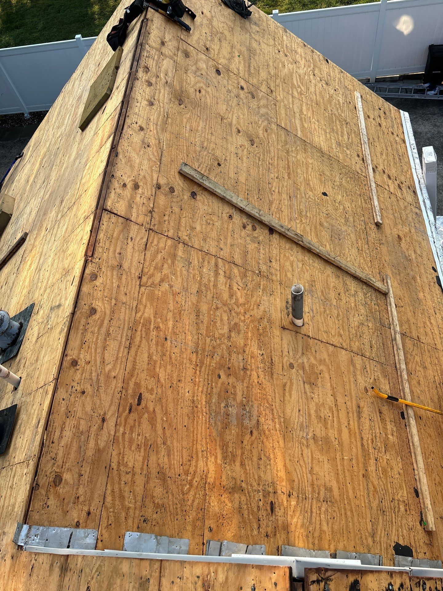 Residential Roofing Installation using Oyster Gray by Rainstoppers Roofing