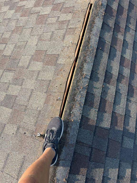 Residential Roofing Repair using Ridge vent replacement by Nitro Roofing and Construction