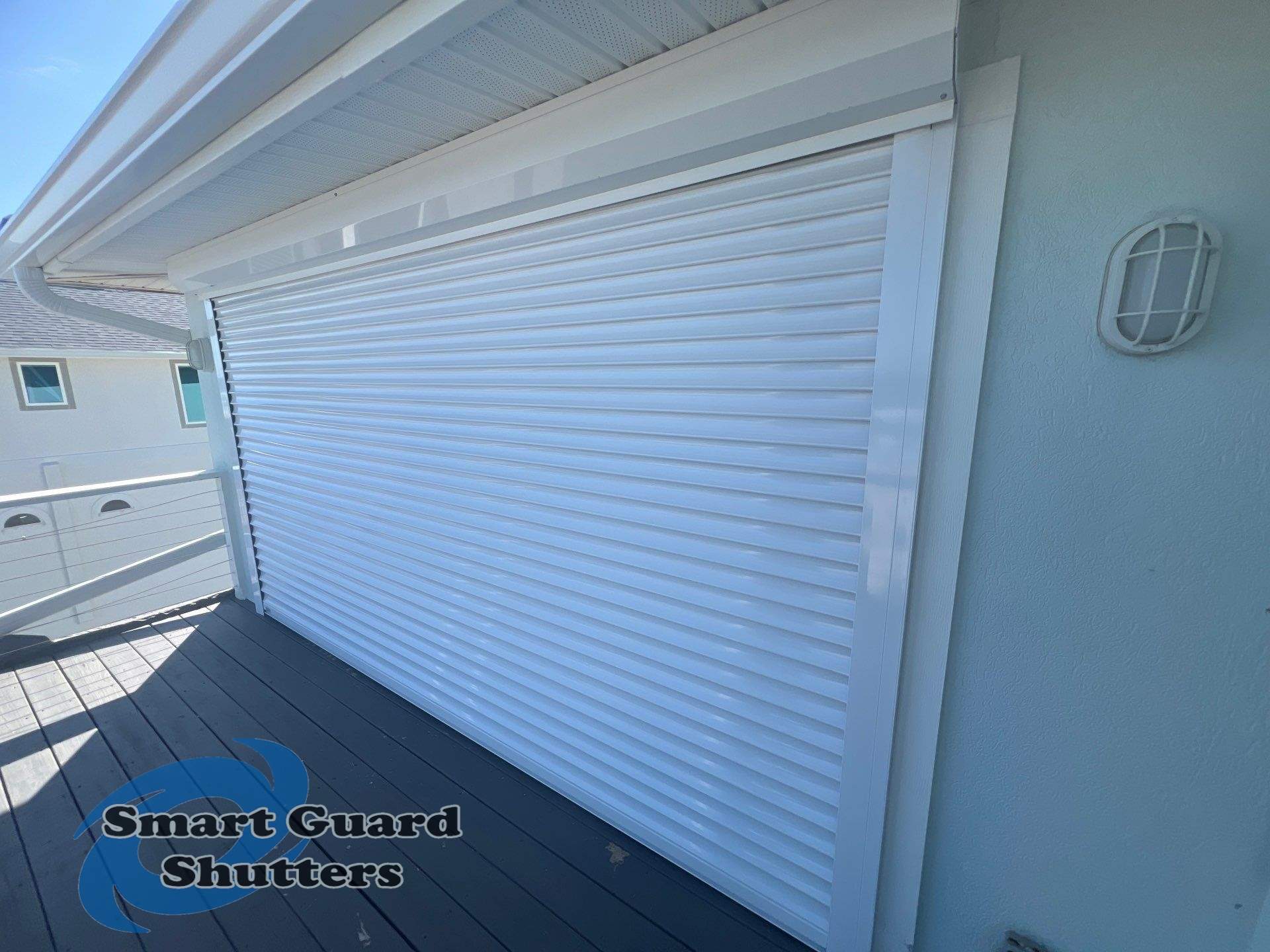 Rolling Shutters in White by Smart Guard Shutters