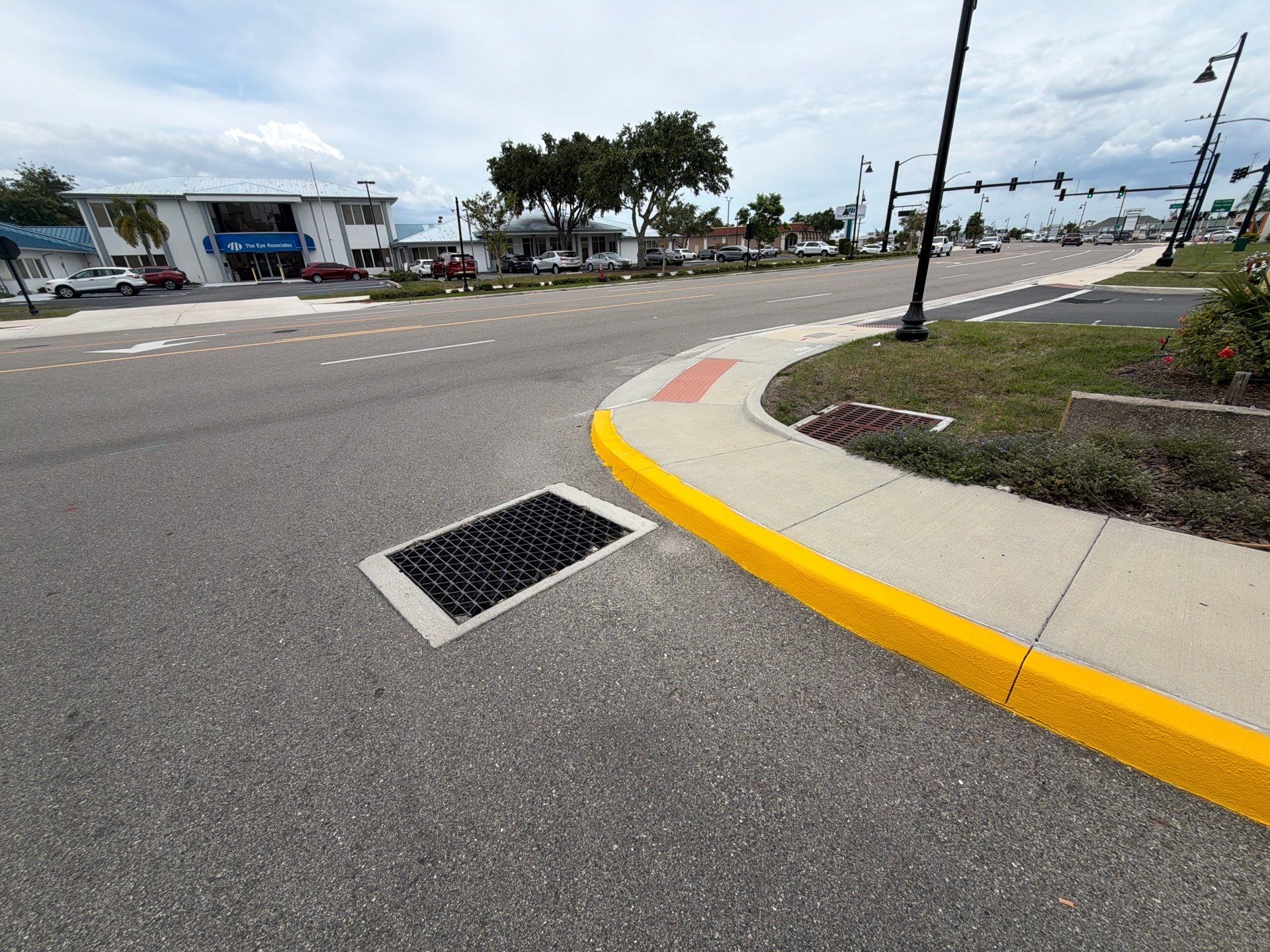 Sealcoating, Line Striping, Truncated Dome Installation - HCA Florida Fawcett Hospital by Everline Coatings & Services - Southwest FL